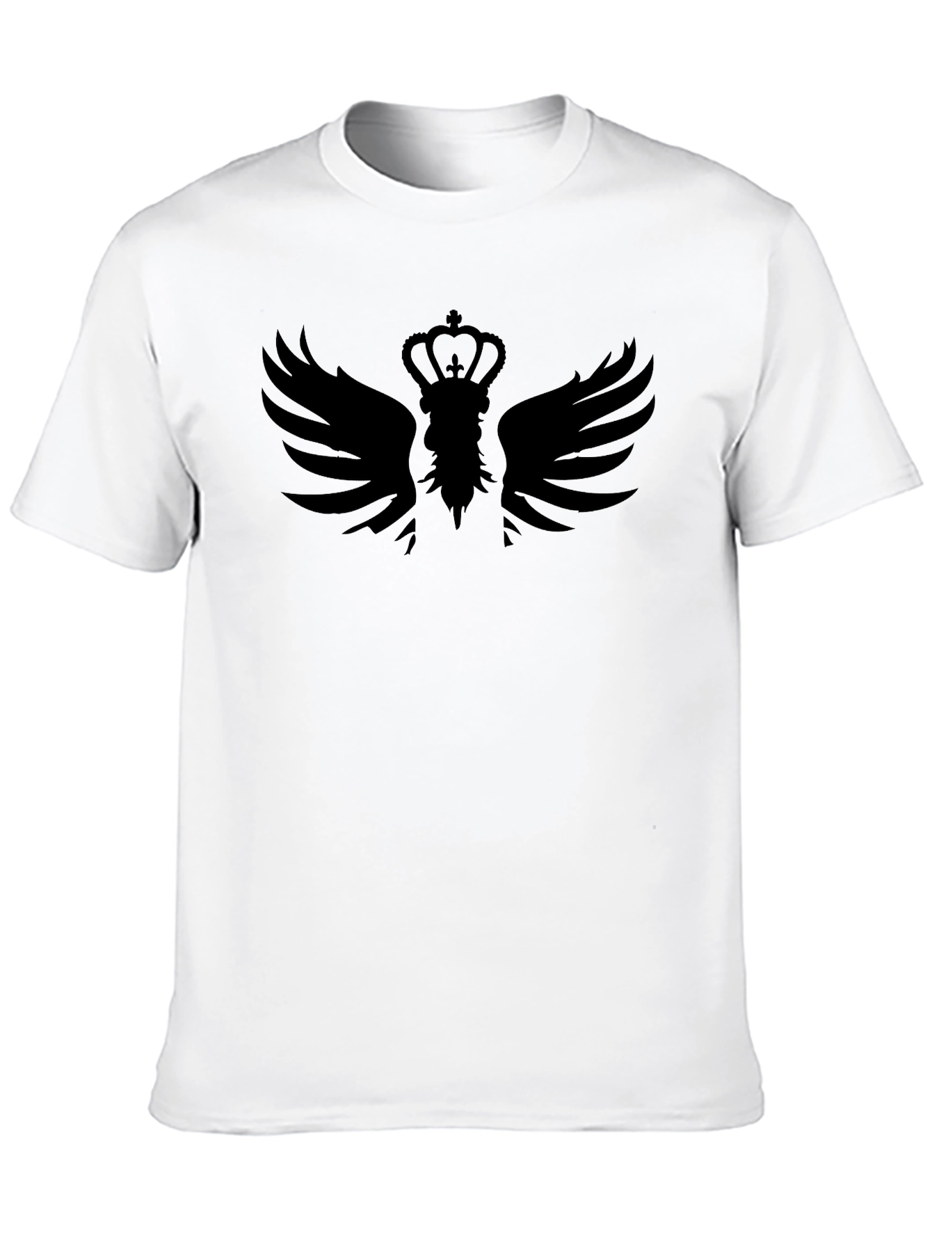 Black Winged Crown Graphic T-Shirt