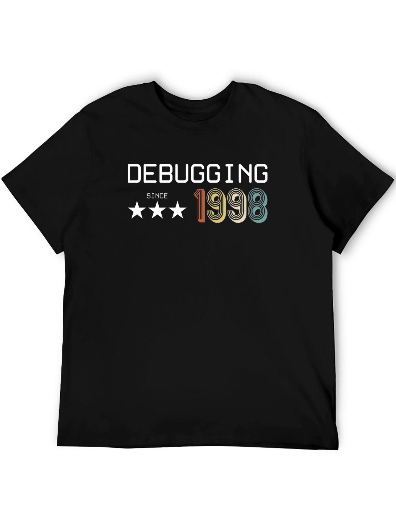 Debugging Since 1998 Retro Black T-Shirt