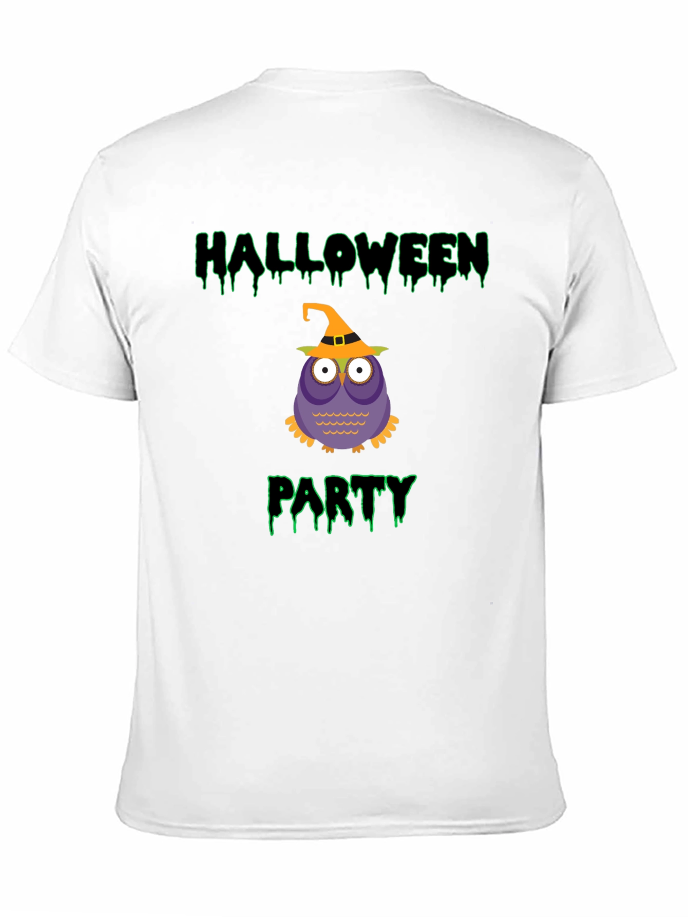 Halloween Owl Party Black T-Shirt