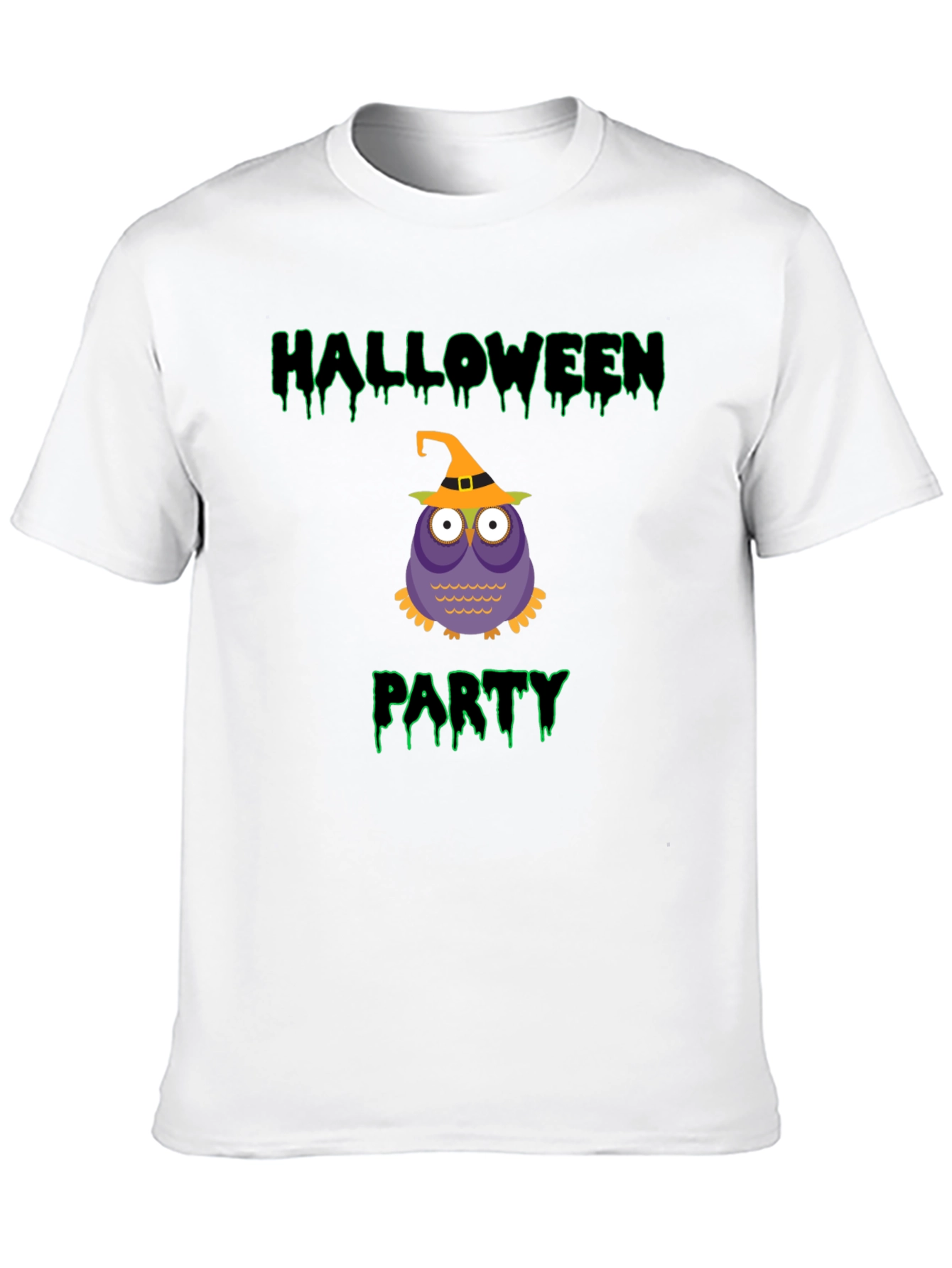 Halloween Owl Party Black T-Shirt