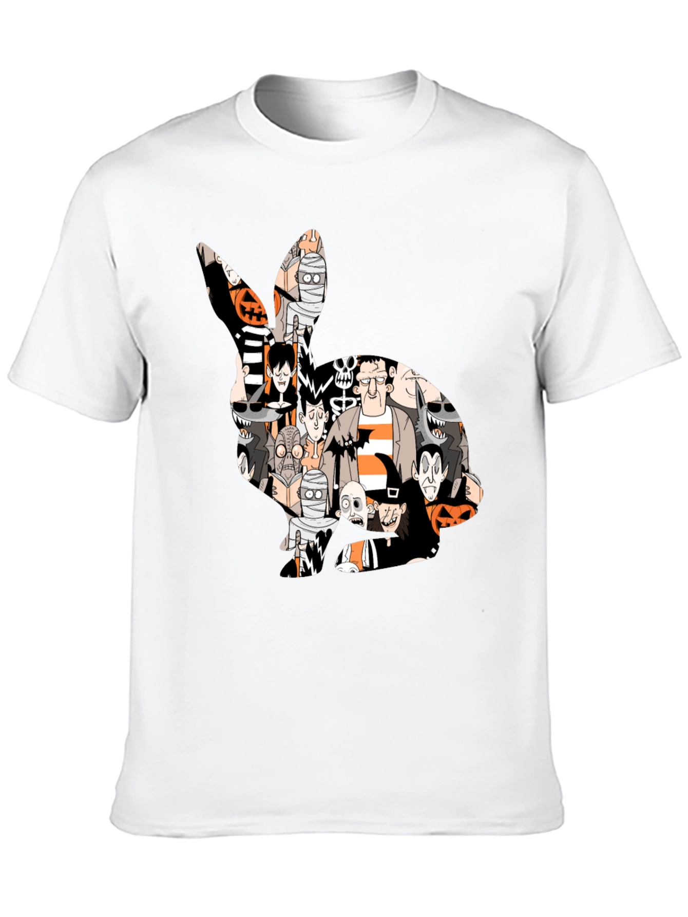 Halloween Character Bunny Graphic T-Shirt
