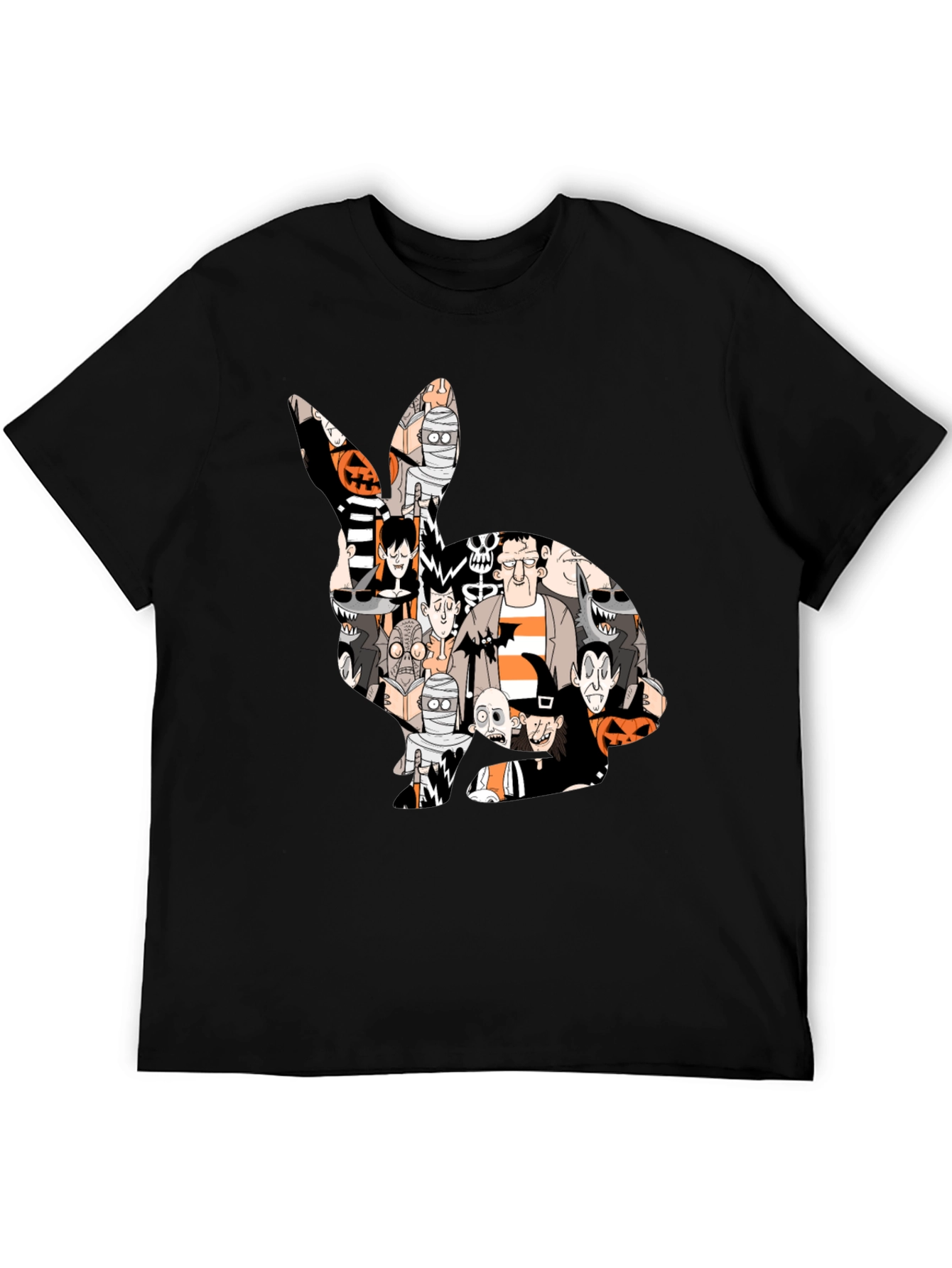 Halloween Character Bunny Graphic T-Shirt
