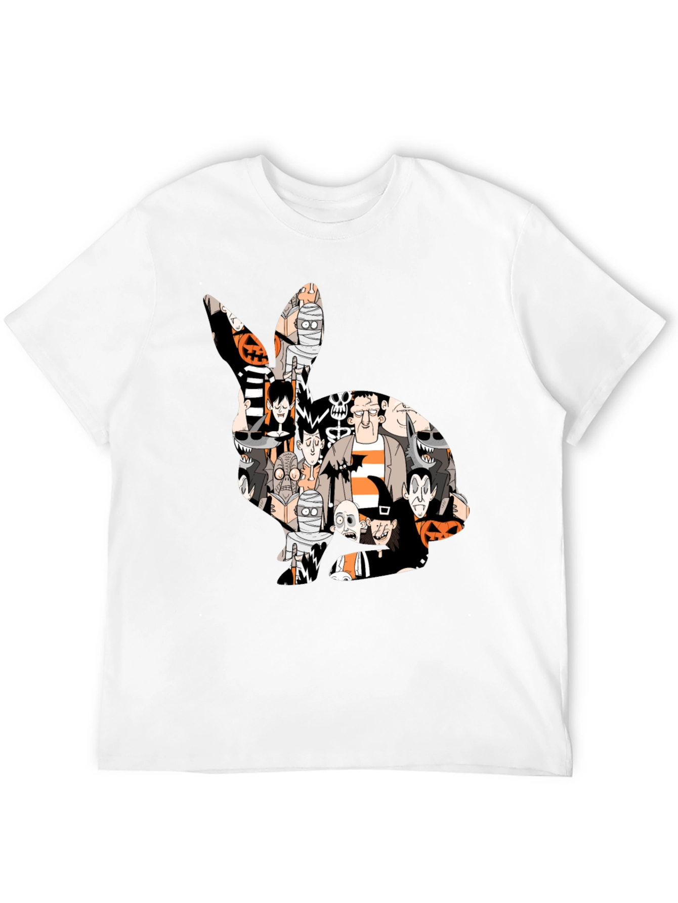 Halloween Character Bunny Graphic T-Shirt