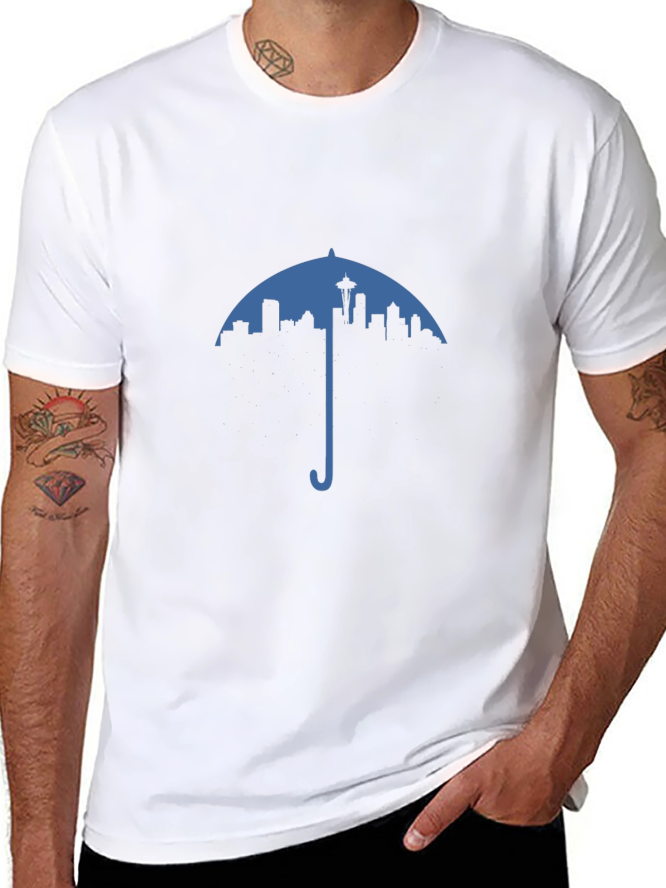 Seattle Skyline Umbrella T-Shirt