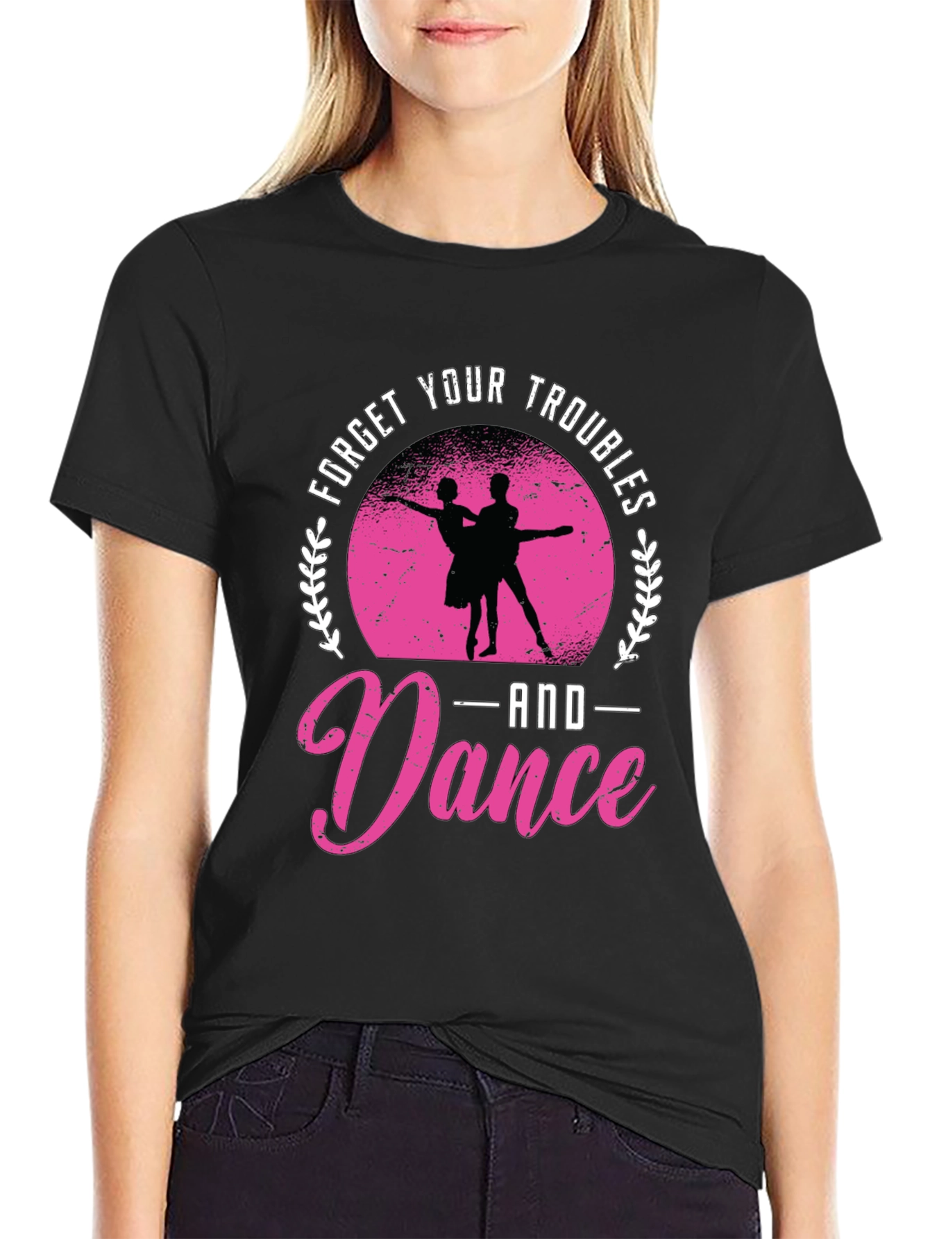 Forget Troubles Dance Graphic Tee