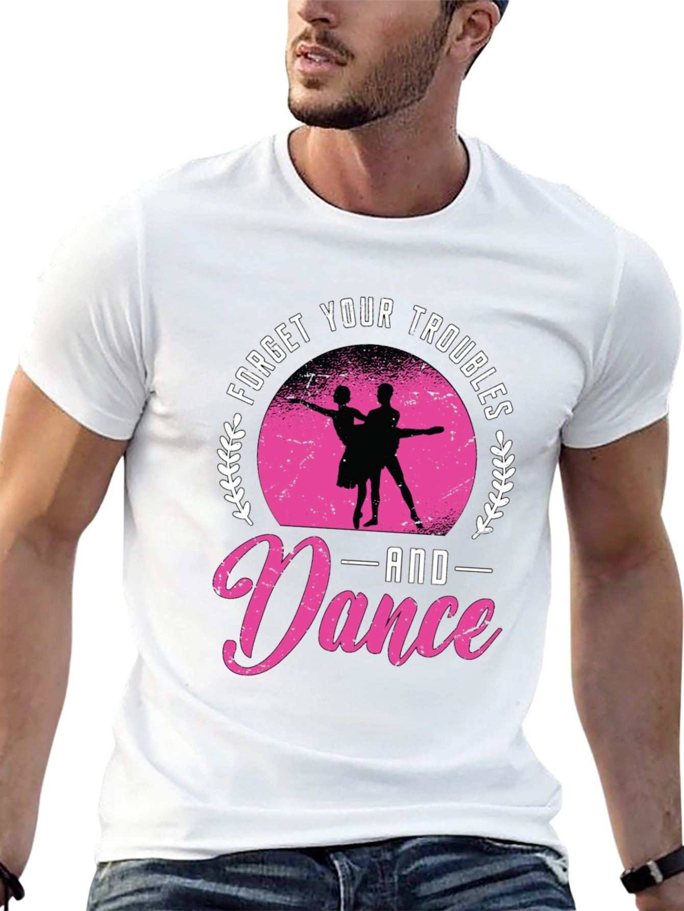 Forget Troubles Dance Graphic Tee