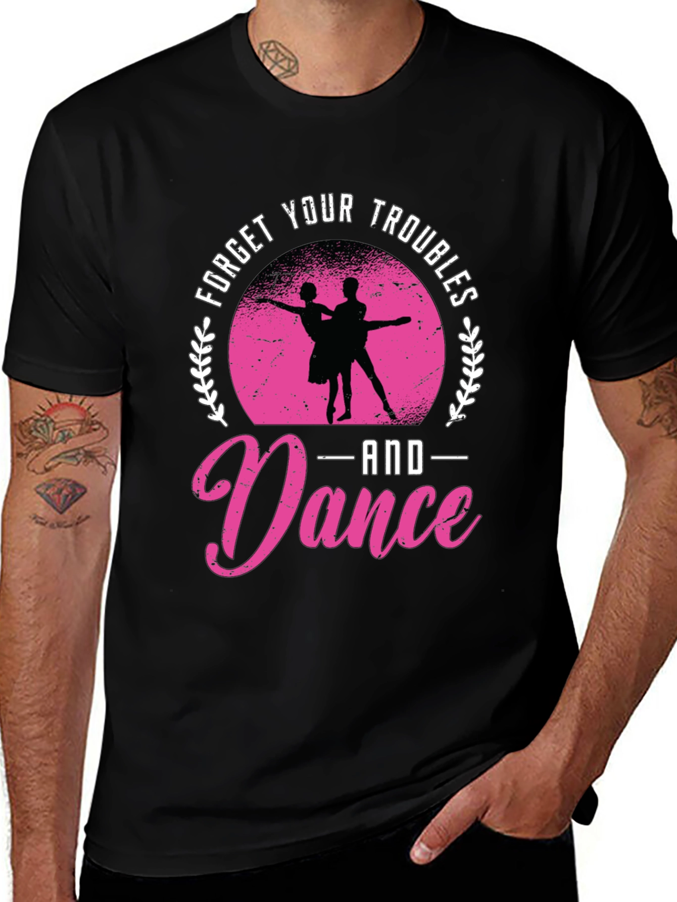 Forget Troubles Dance Graphic Tee