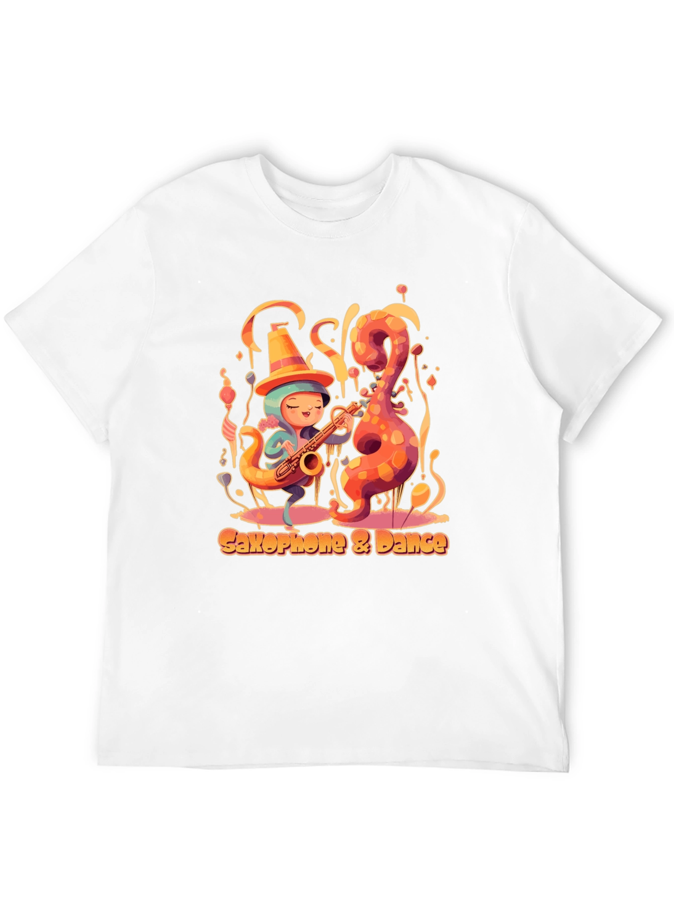 Saxophone Dance Tee - Music Lover Shirt