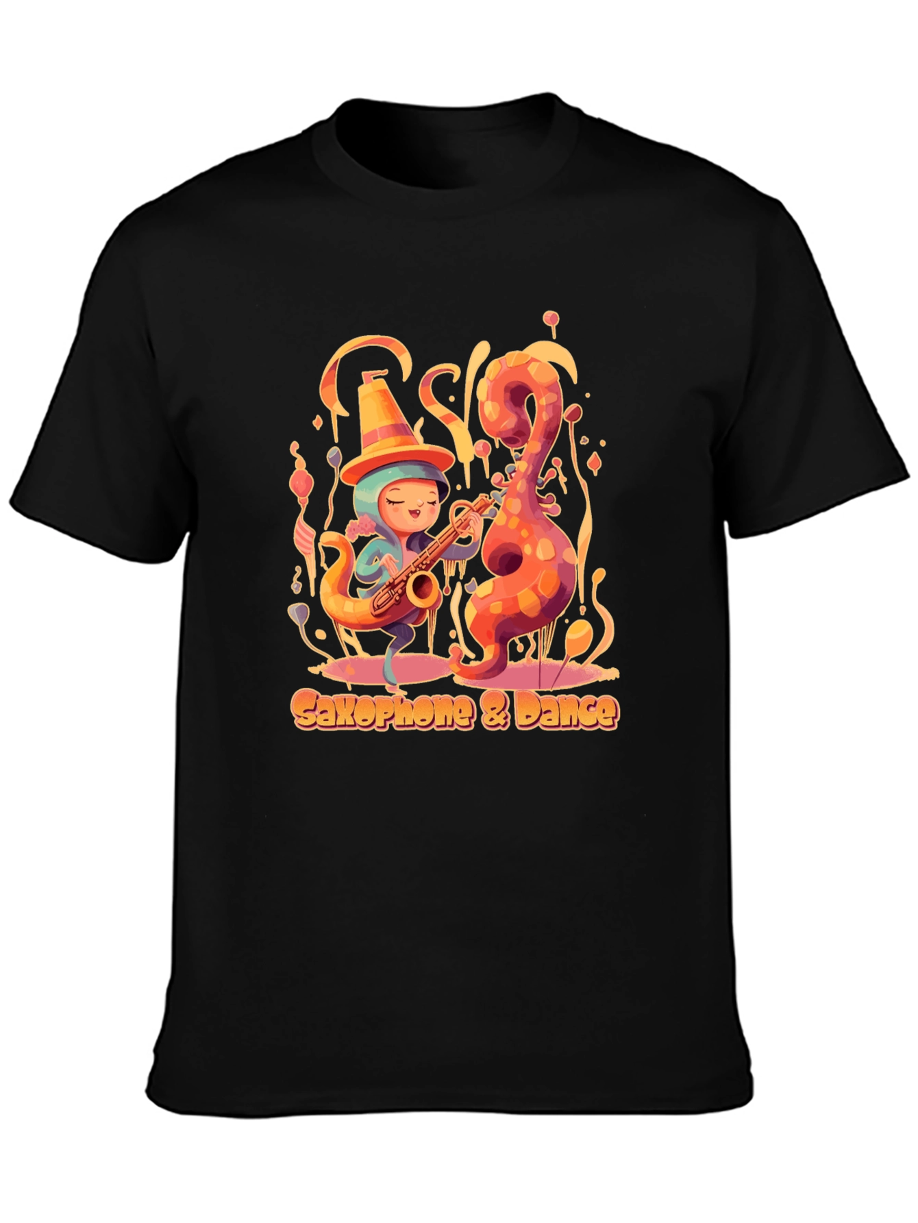 Saxophone Dance Tee - Music Lover Shirt