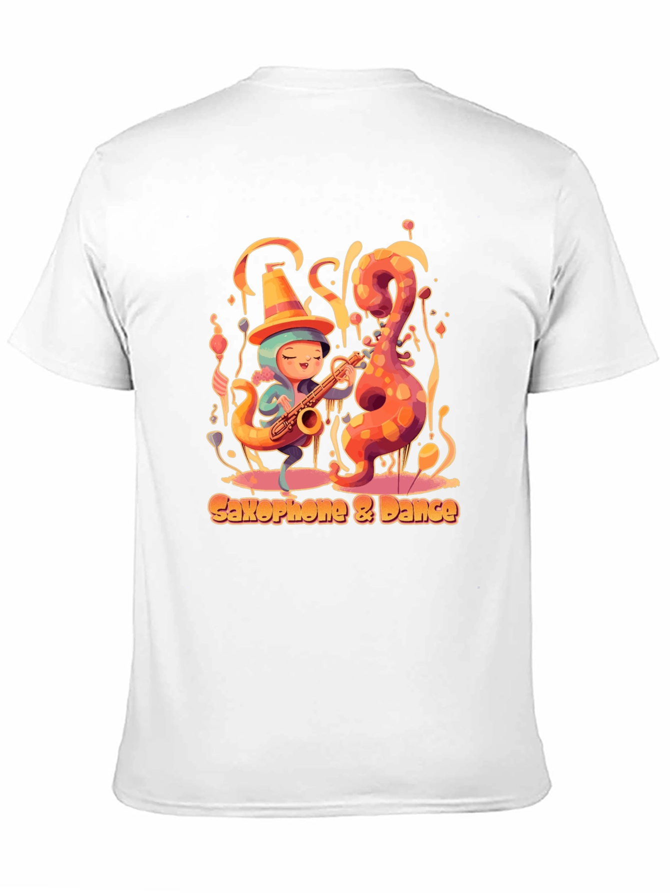 Saxophone Dance Tee - Music Lover Shirt