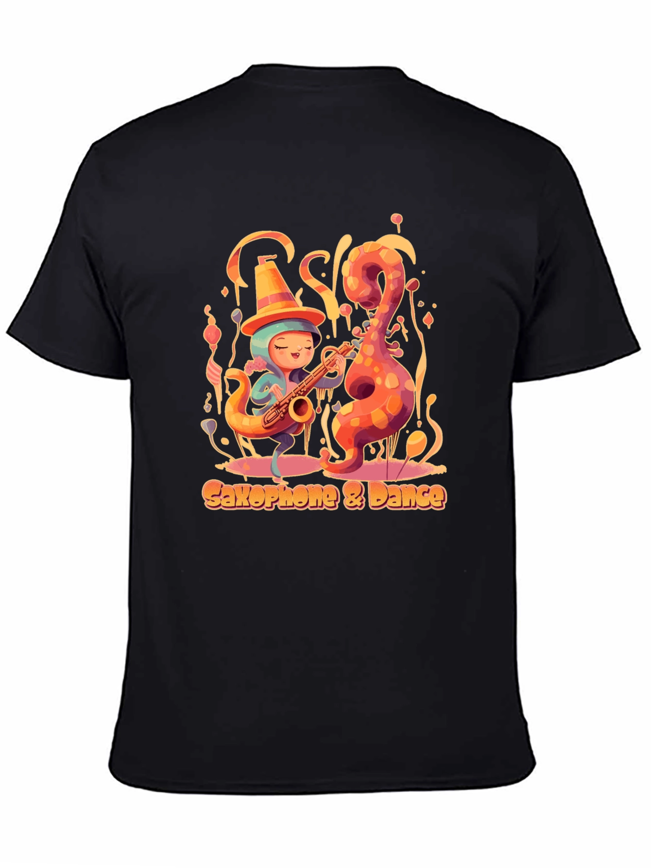 Saxophone Dance Tee - Music Lover Shirt