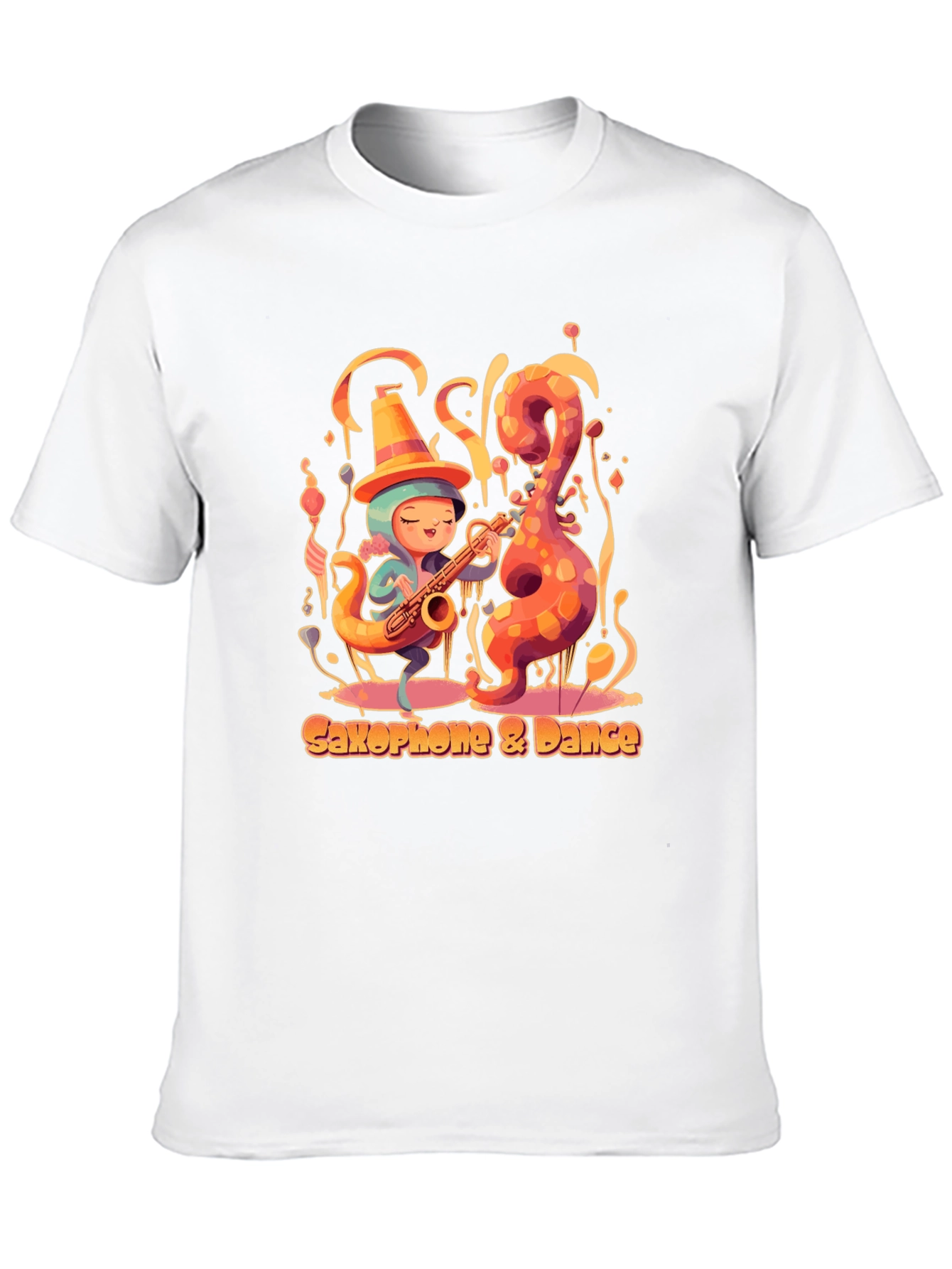 Saxophone Dance Tee - Music Lover Shirt