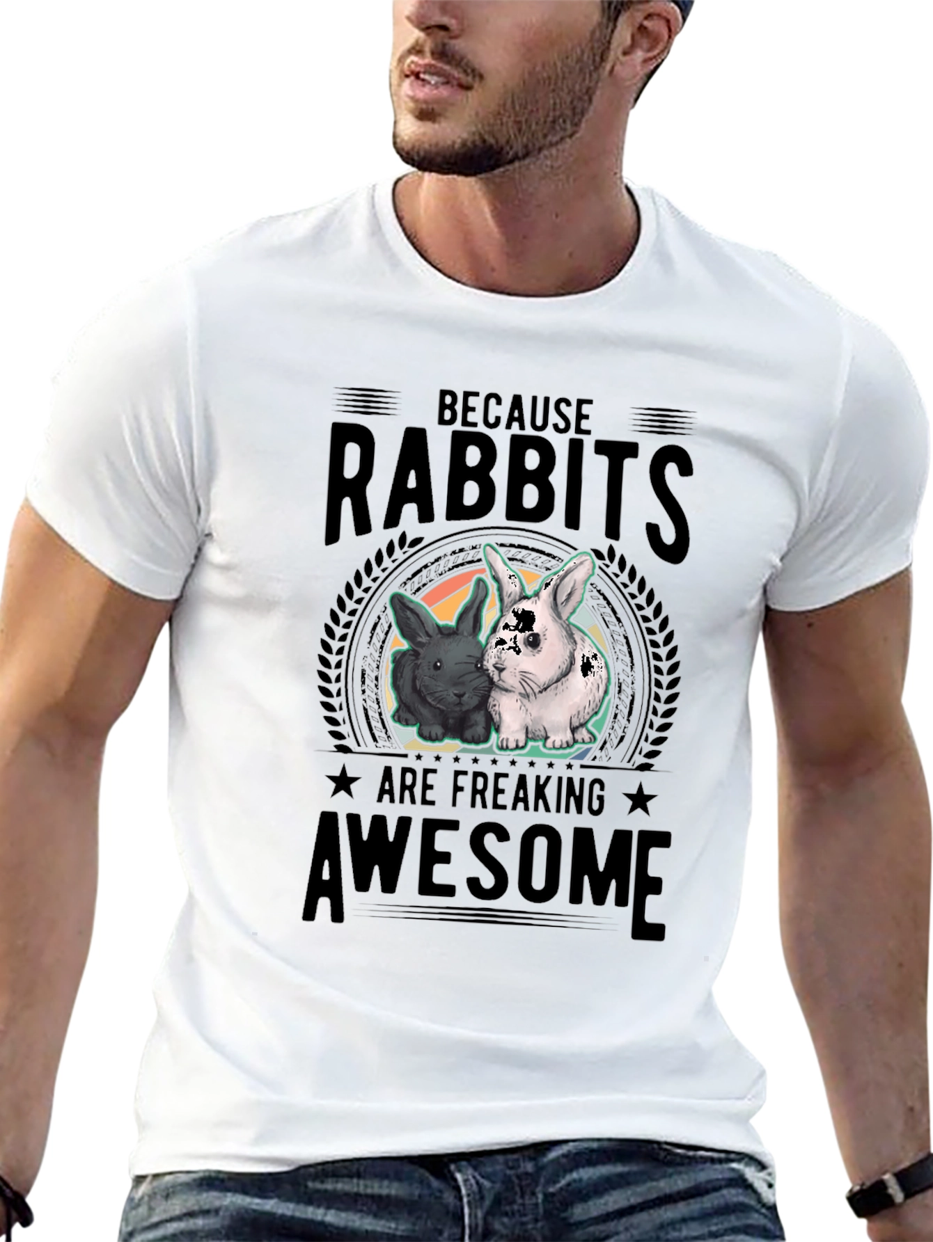Rabbits Are Awesome Graphic T-Shirt