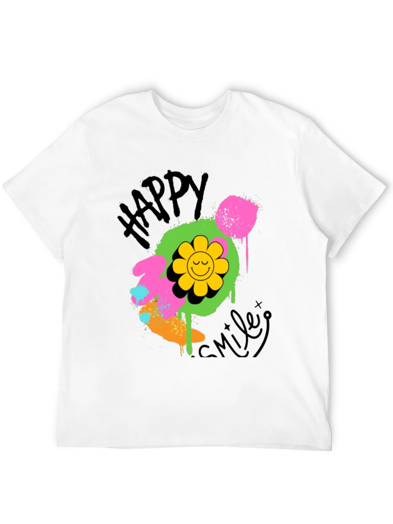 Happy Smiley Graphic T-Shirt