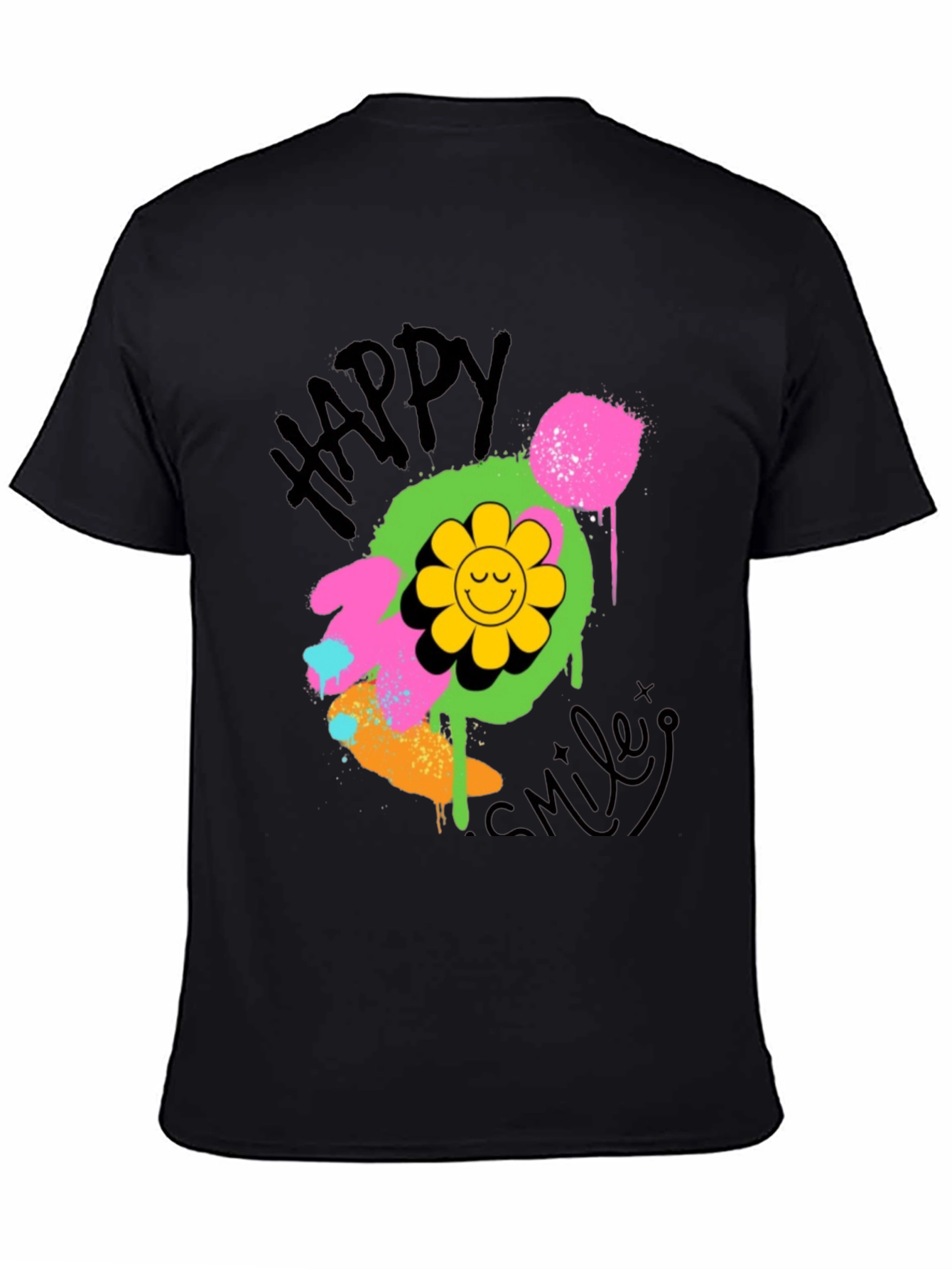 Happy Smiley Graphic T-Shirt