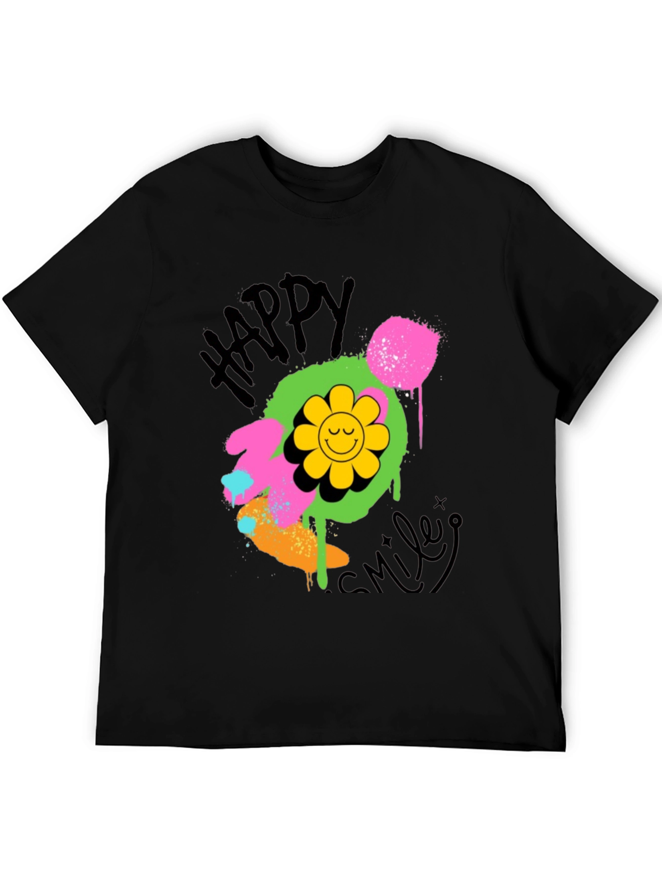 Happy Smiley Graphic T-Shirt