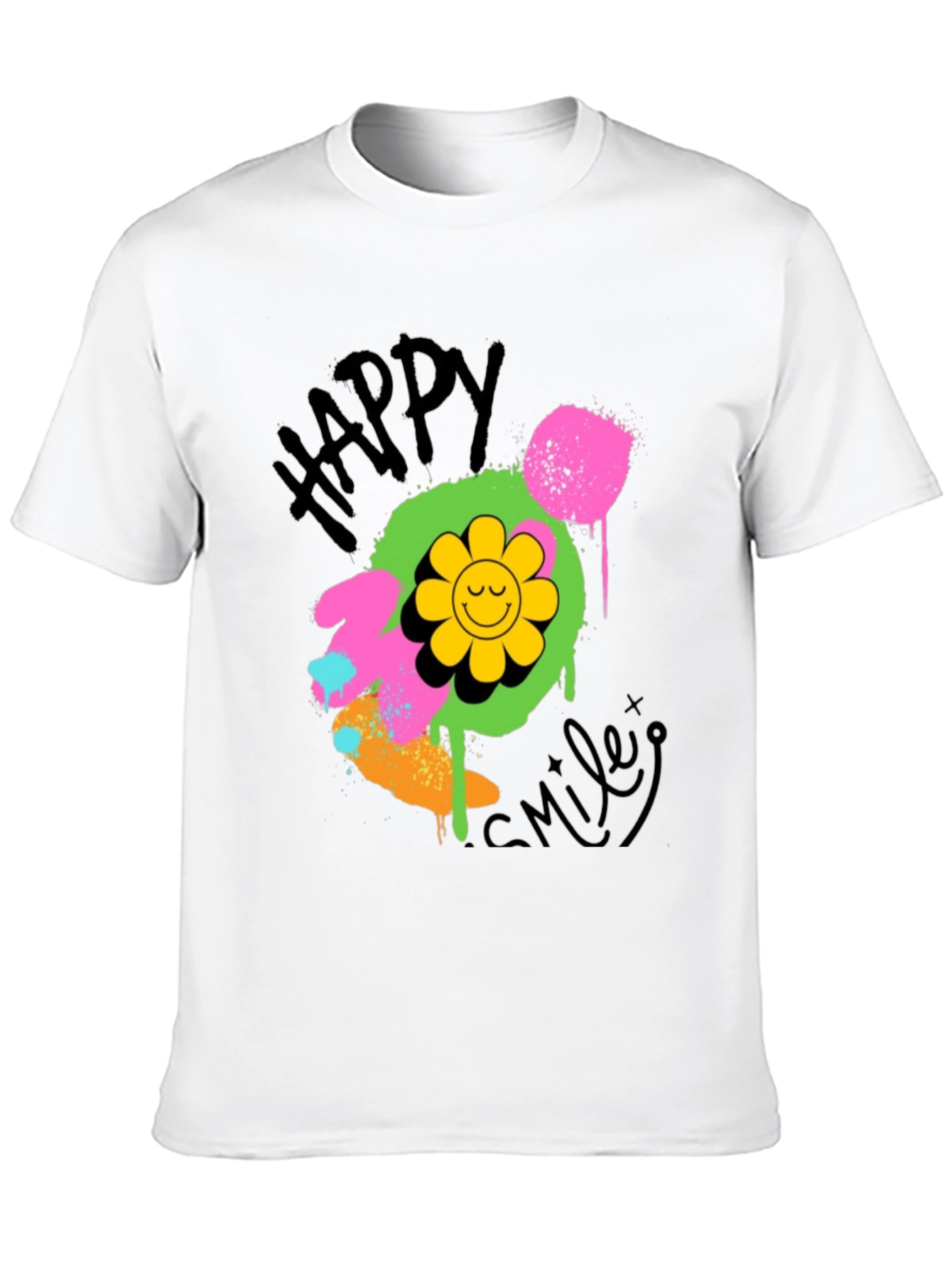Happy Smiley Graphic T-Shirt