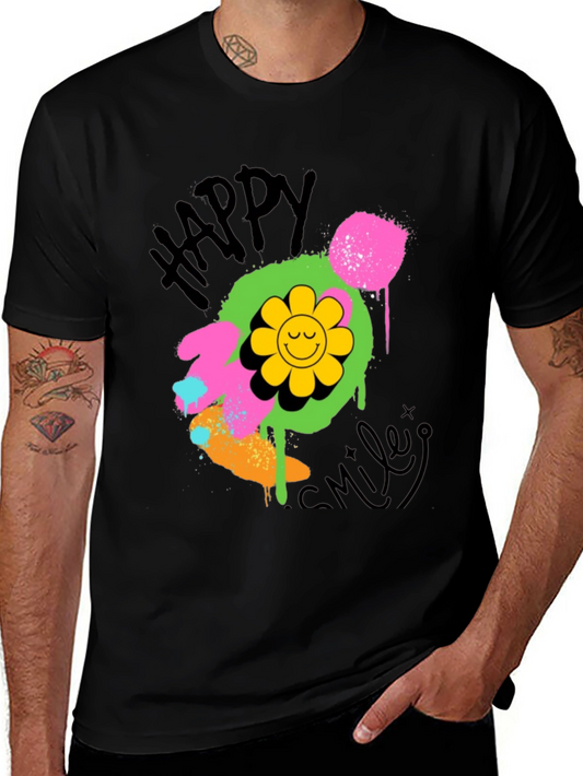 Happy Smiley Graphic T-Shirt