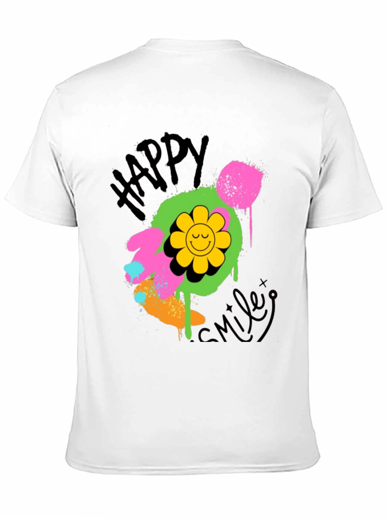 Happy Smiley Graphic T-Shirt