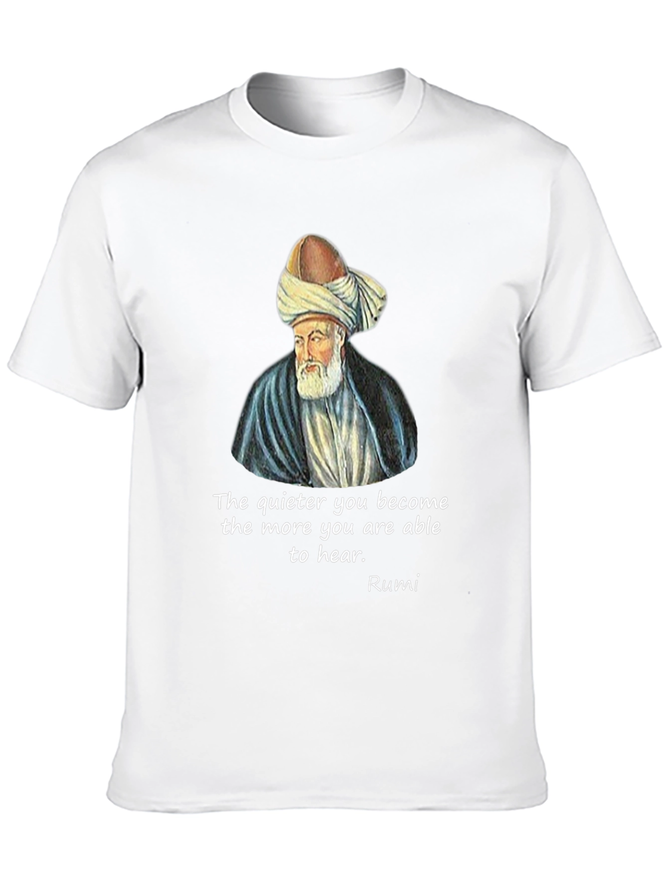 Rumi Quote Graphic T-Shirt - Unisex Black Tee