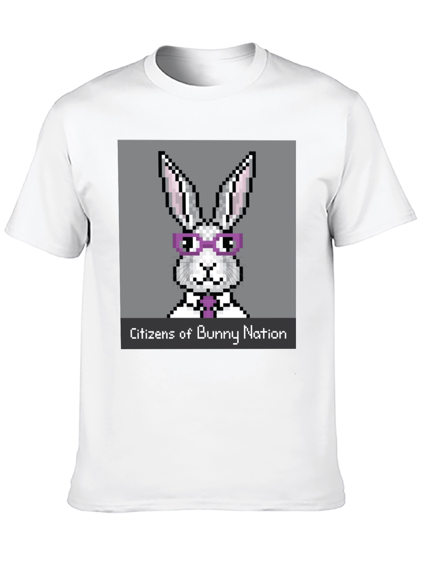 Citizens of Bunny Nation Pixel Art T-Shirt