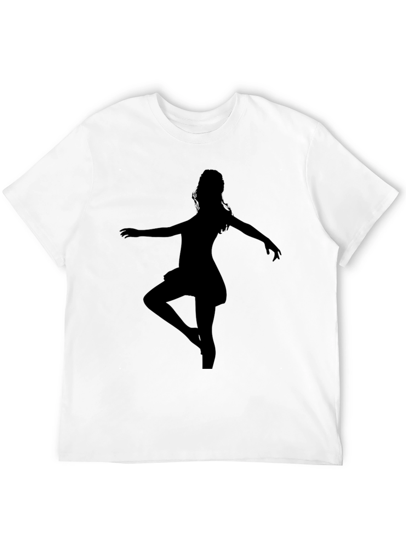 Ballerina Silhouette T-Shirt - Black Graphic Tee