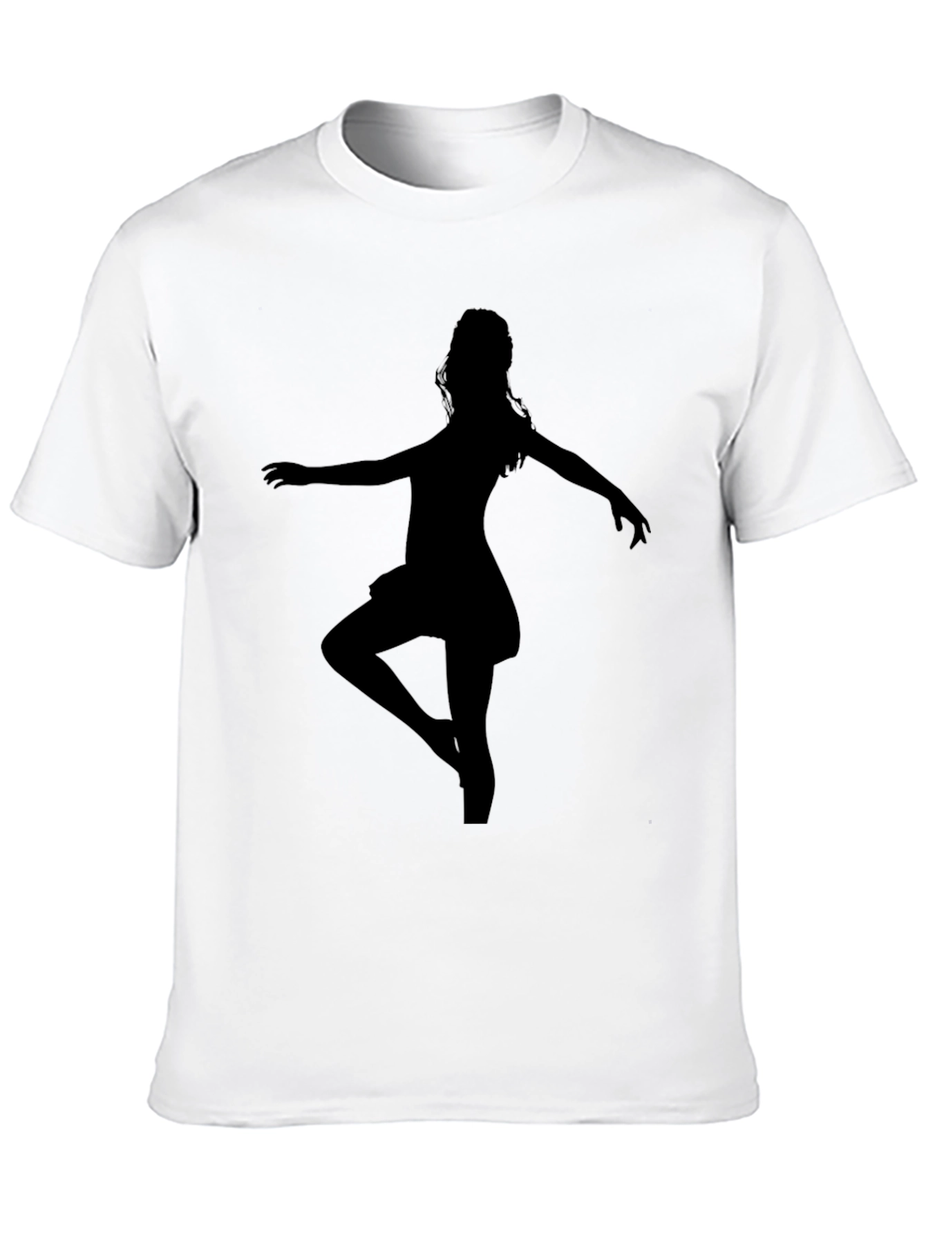 Ballerina Silhouette T-Shirt - Black Graphic Tee