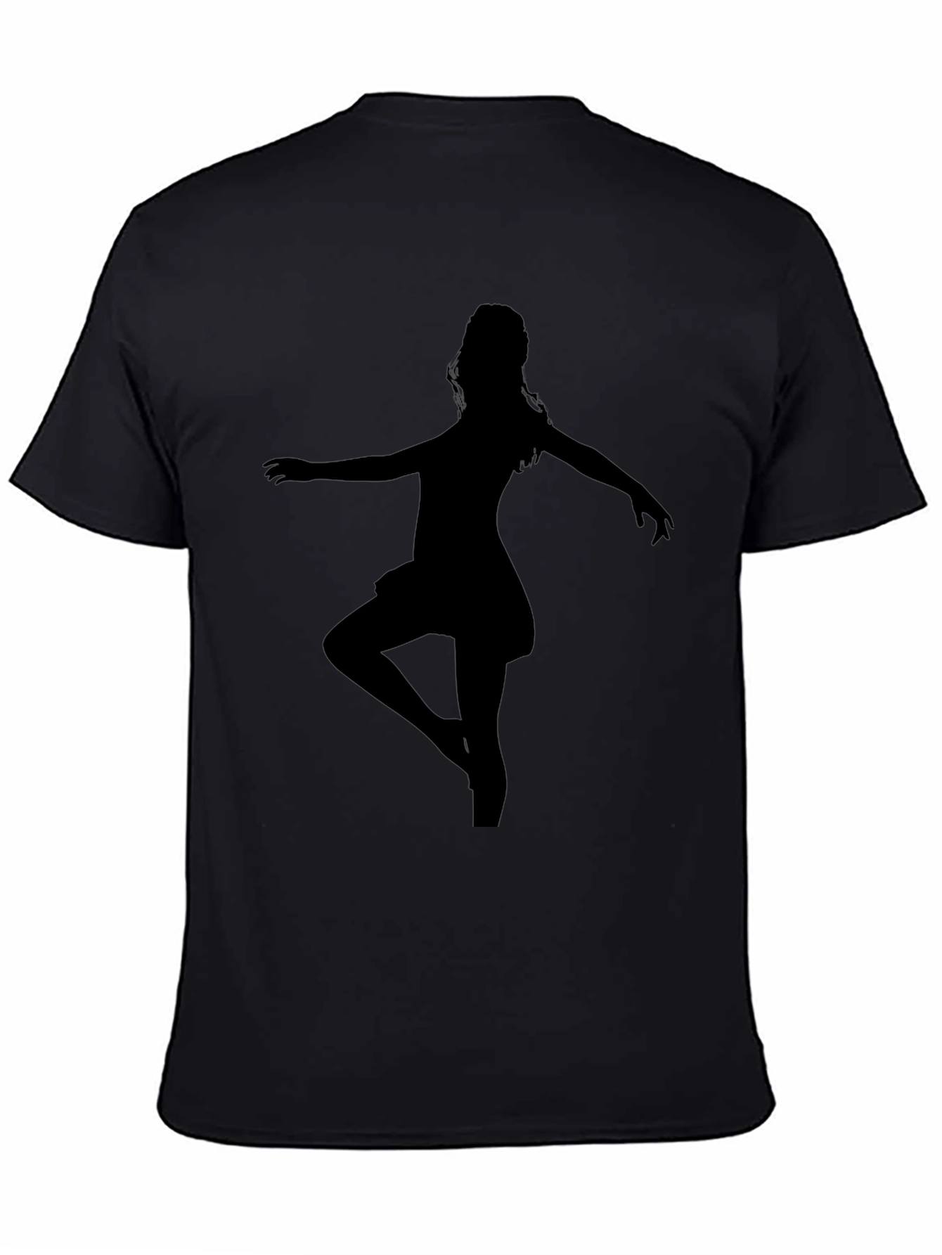 Ballerina Silhouette T-Shirt - Black Graphic Tee