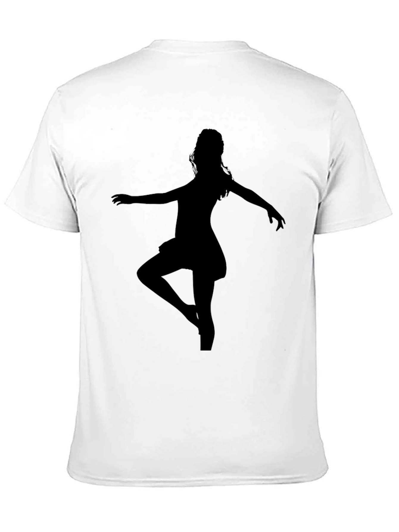 Ballerina Silhouette T-Shirt - Black Graphic Tee
