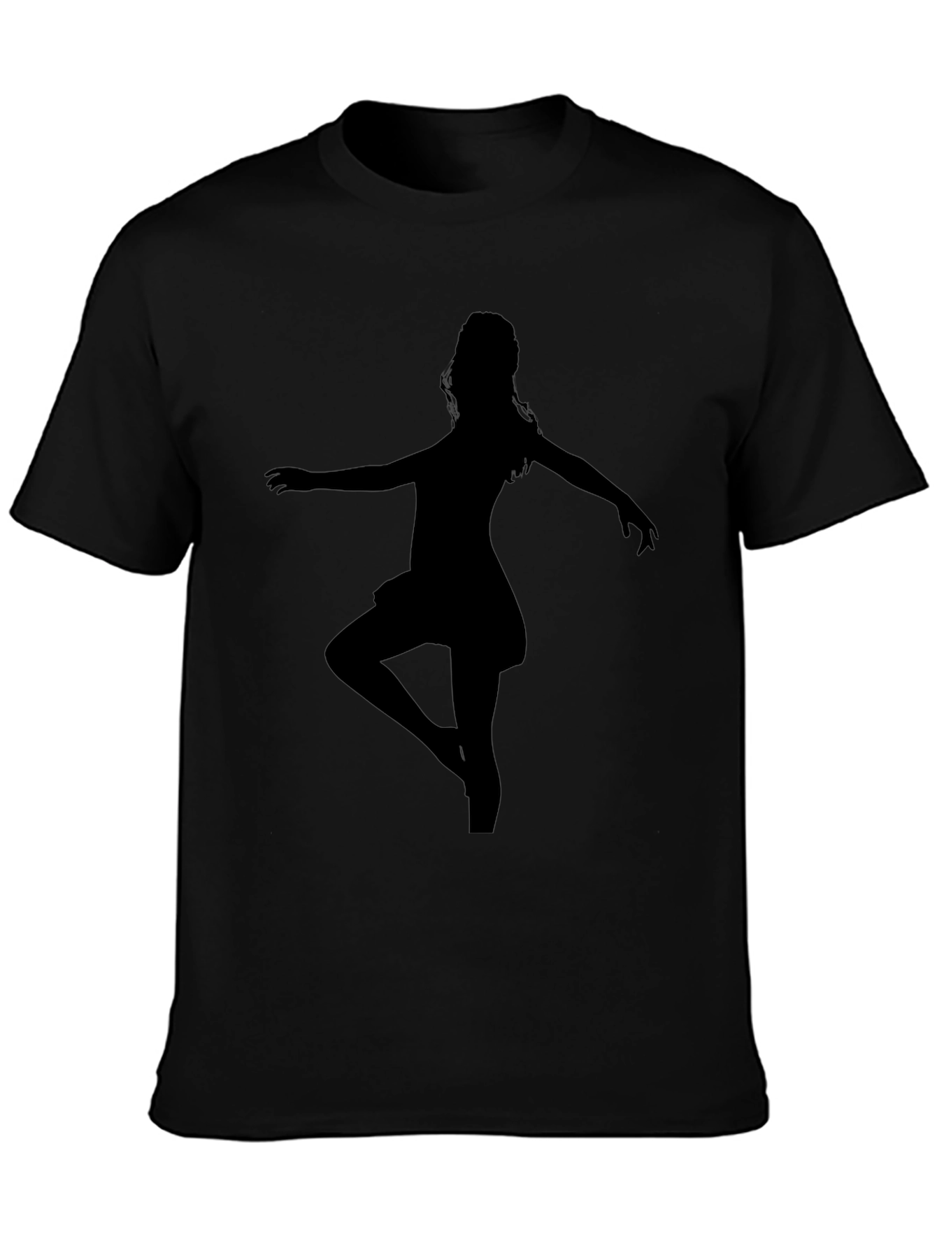 Ballerina Silhouette T-Shirt - Black Graphic Tee