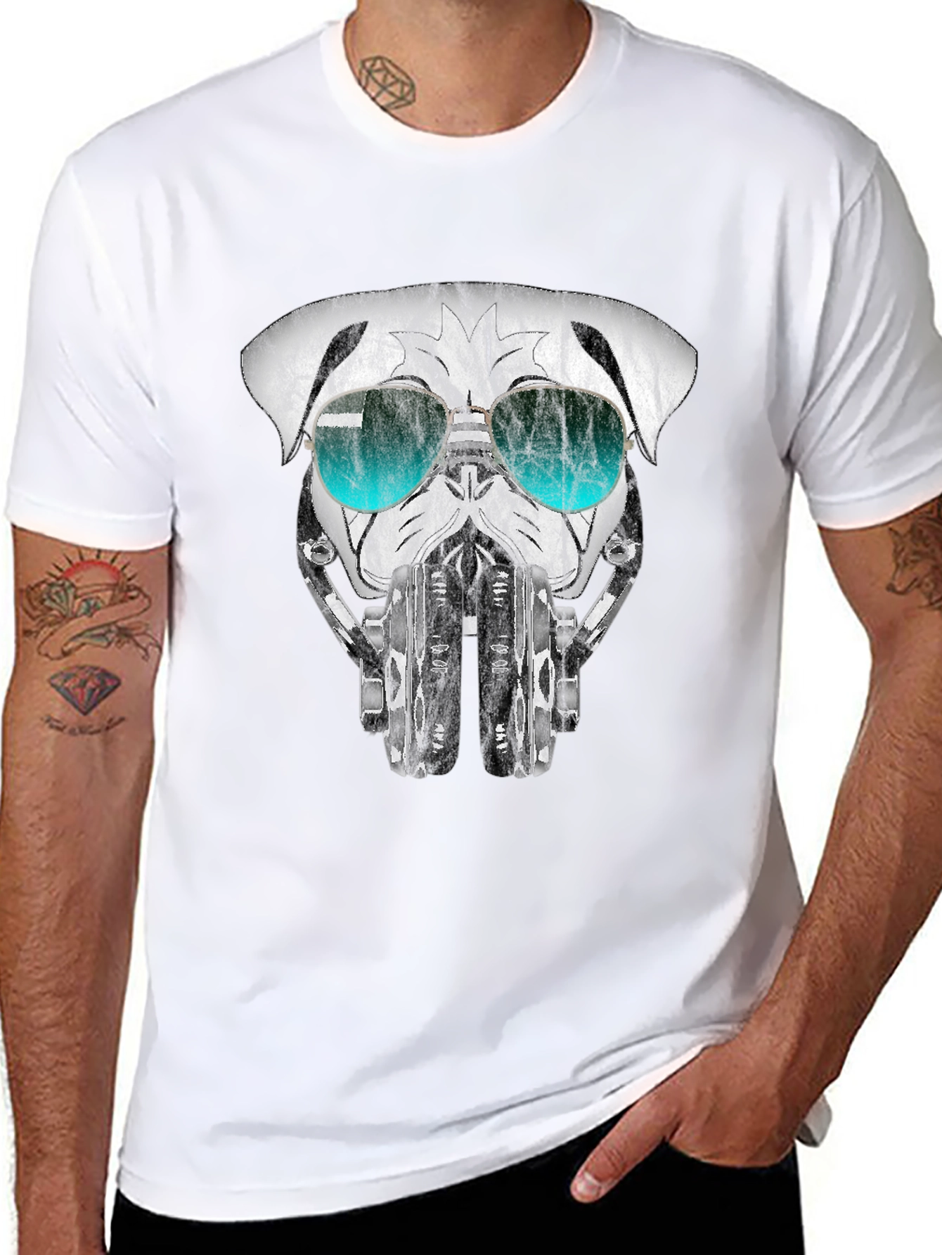 Pug DJ Graphic Tee