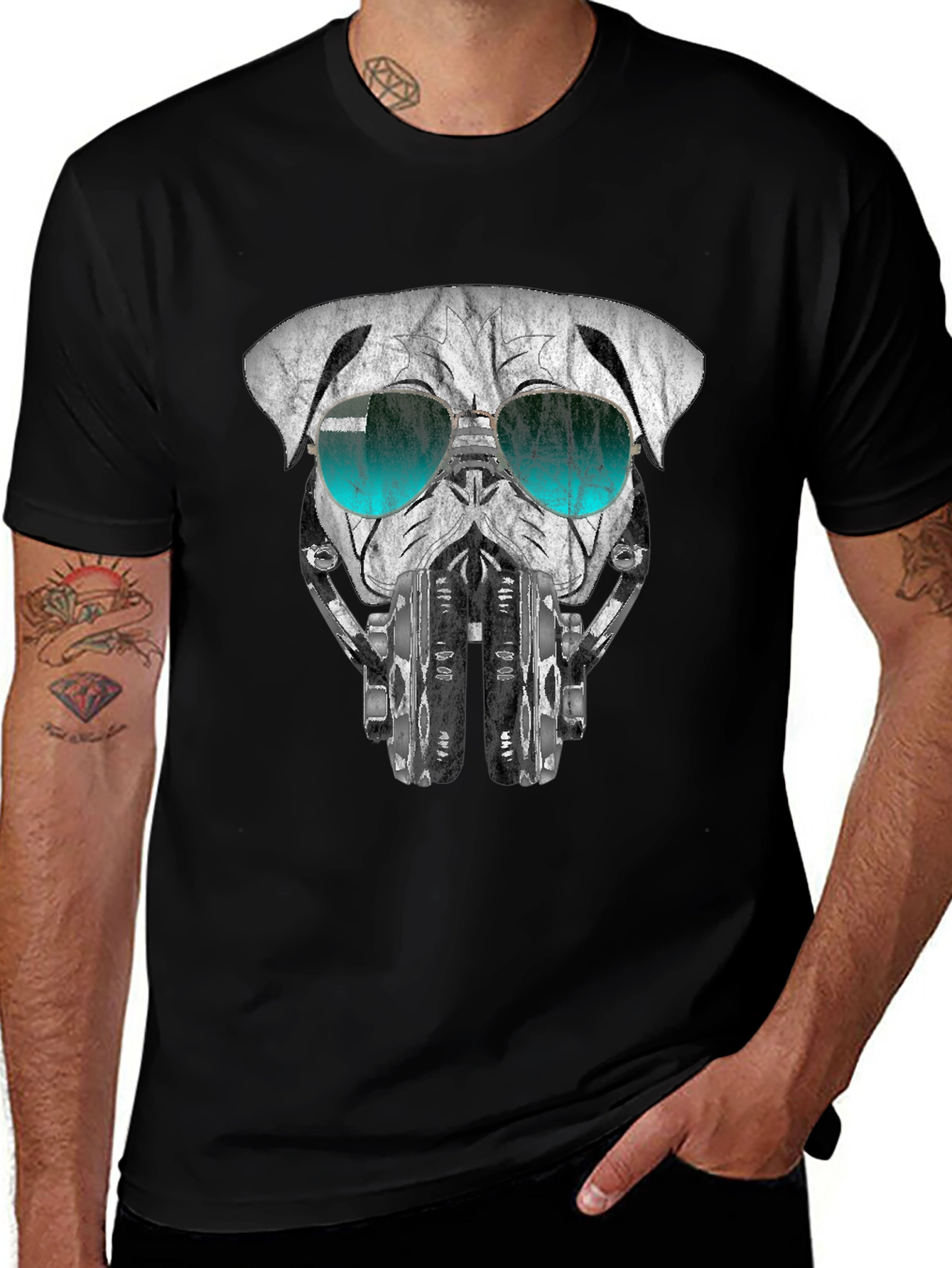Pug DJ Graphic Tee