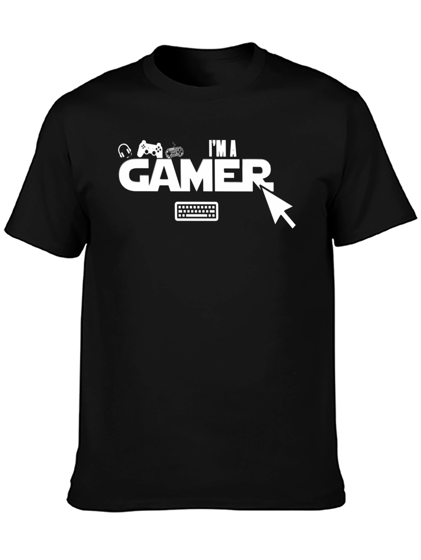Im A Gamer Graphic T-Shirt - Black