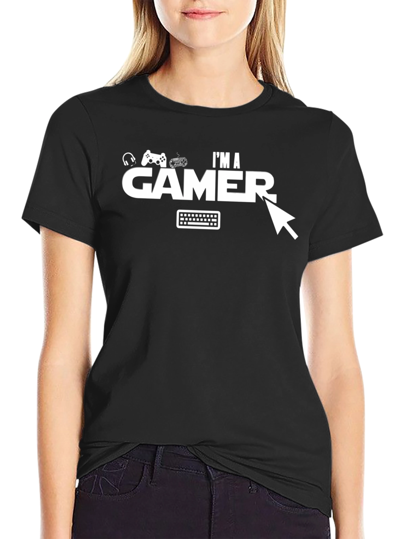 Im A Gamer Graphic T-Shirt - Black