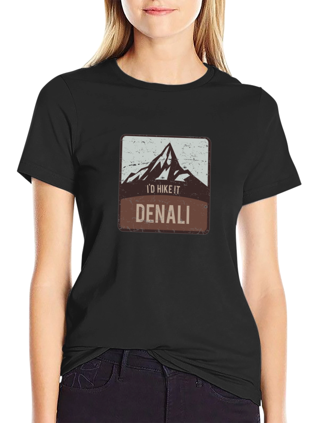 Id Hike It Denali Black Graphic Tee