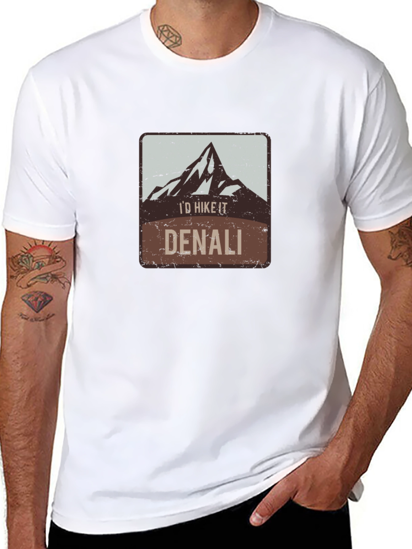 Id Hike It Denali Black Graphic Tee