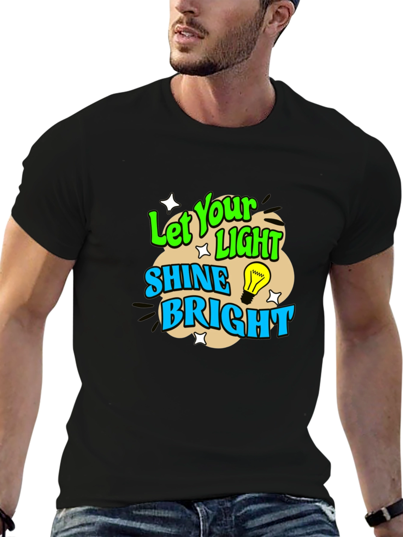 Let Your Light Shine Bright Graphic T-Shirt