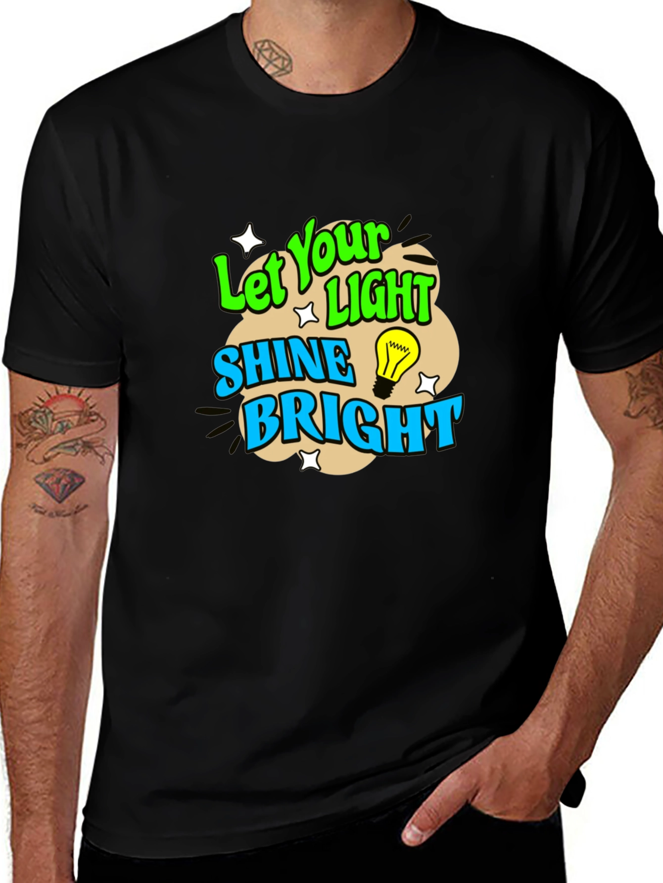 Let Your Light Shine Bright Graphic T-Shirt