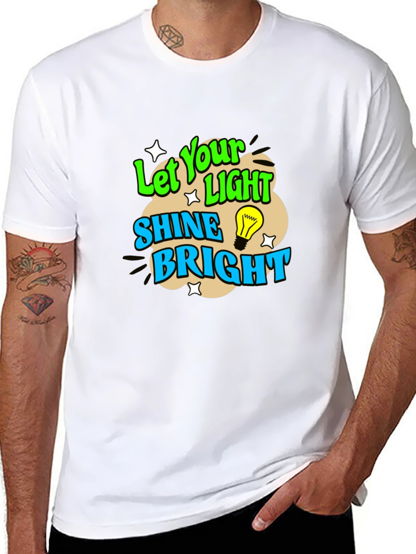 Let Your Light Shine Bright Graphic T-Shirt