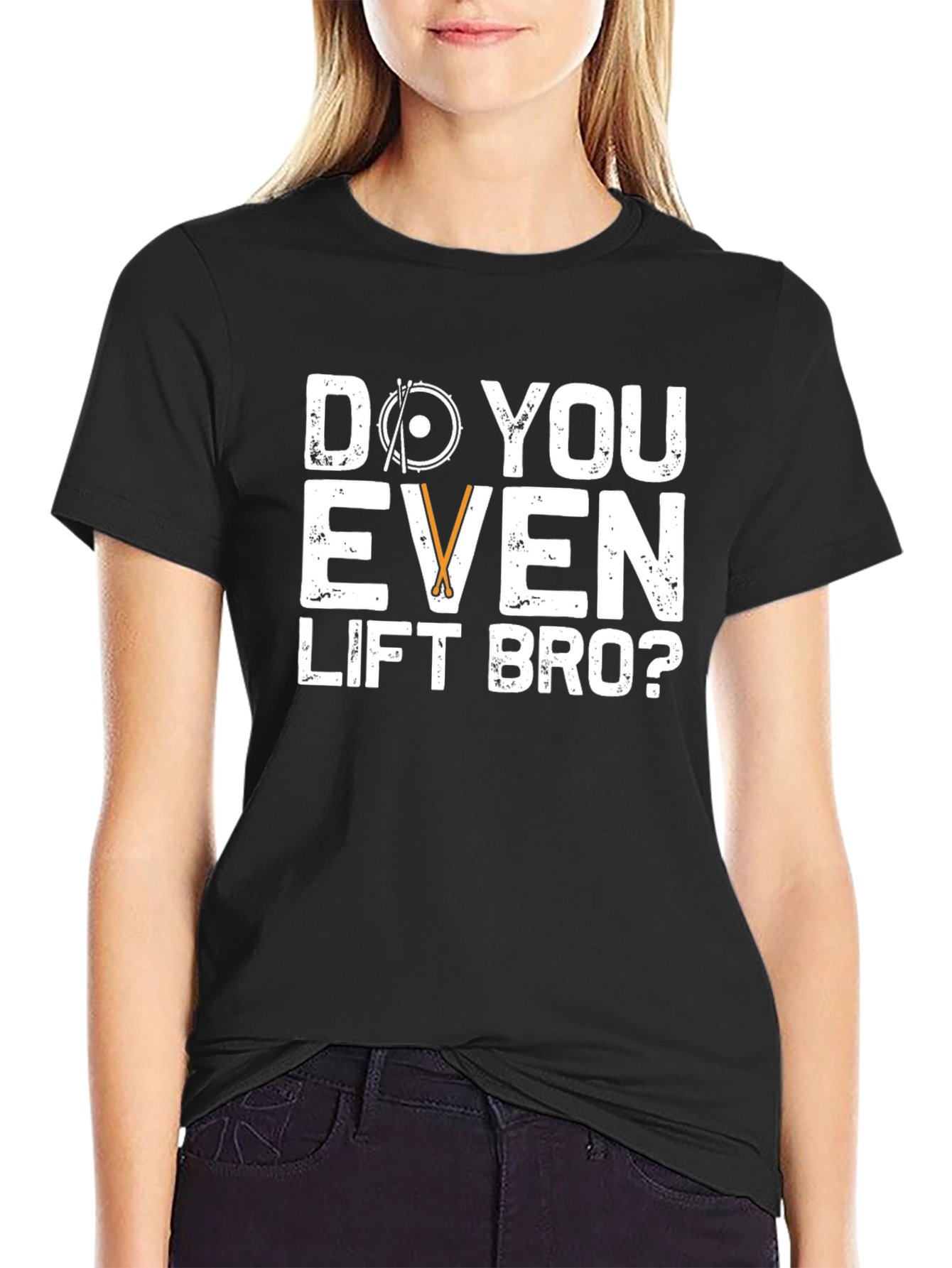 Do You Even Lift Bro? Black Graphic T-Shirt