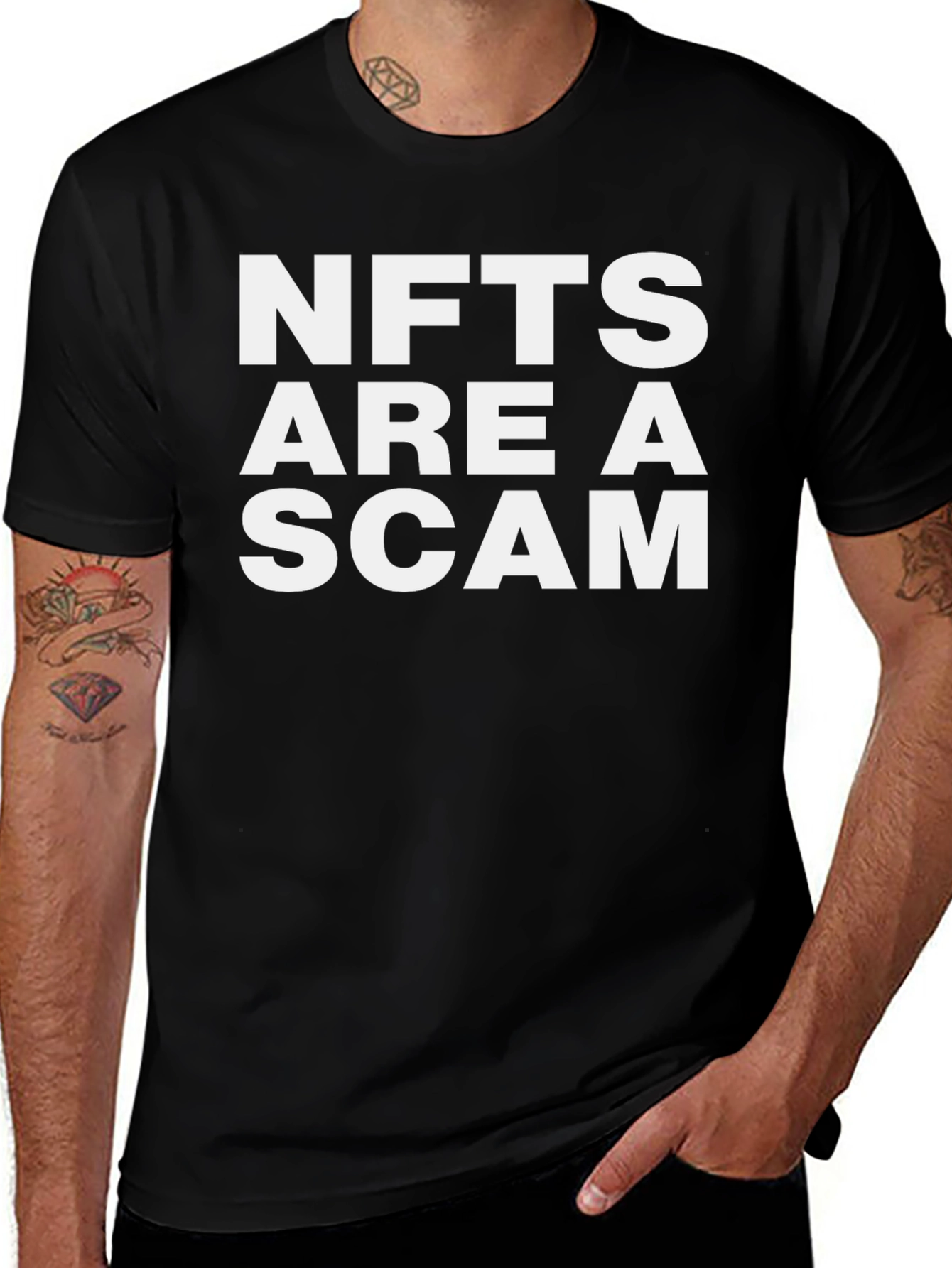 NFTs Are a Scam Graphic Tee - Anti-NFT T-Shirt