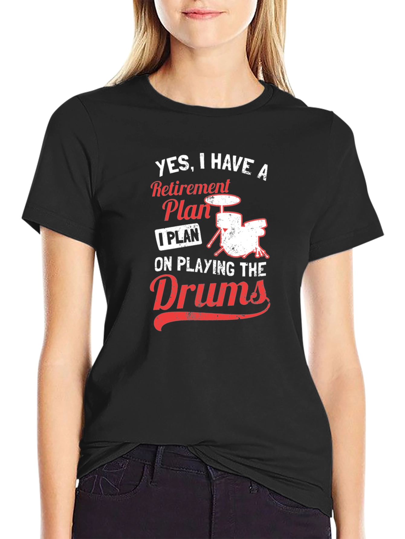 Drummer Retirement Plan T-Shirt - Music Lover Tee