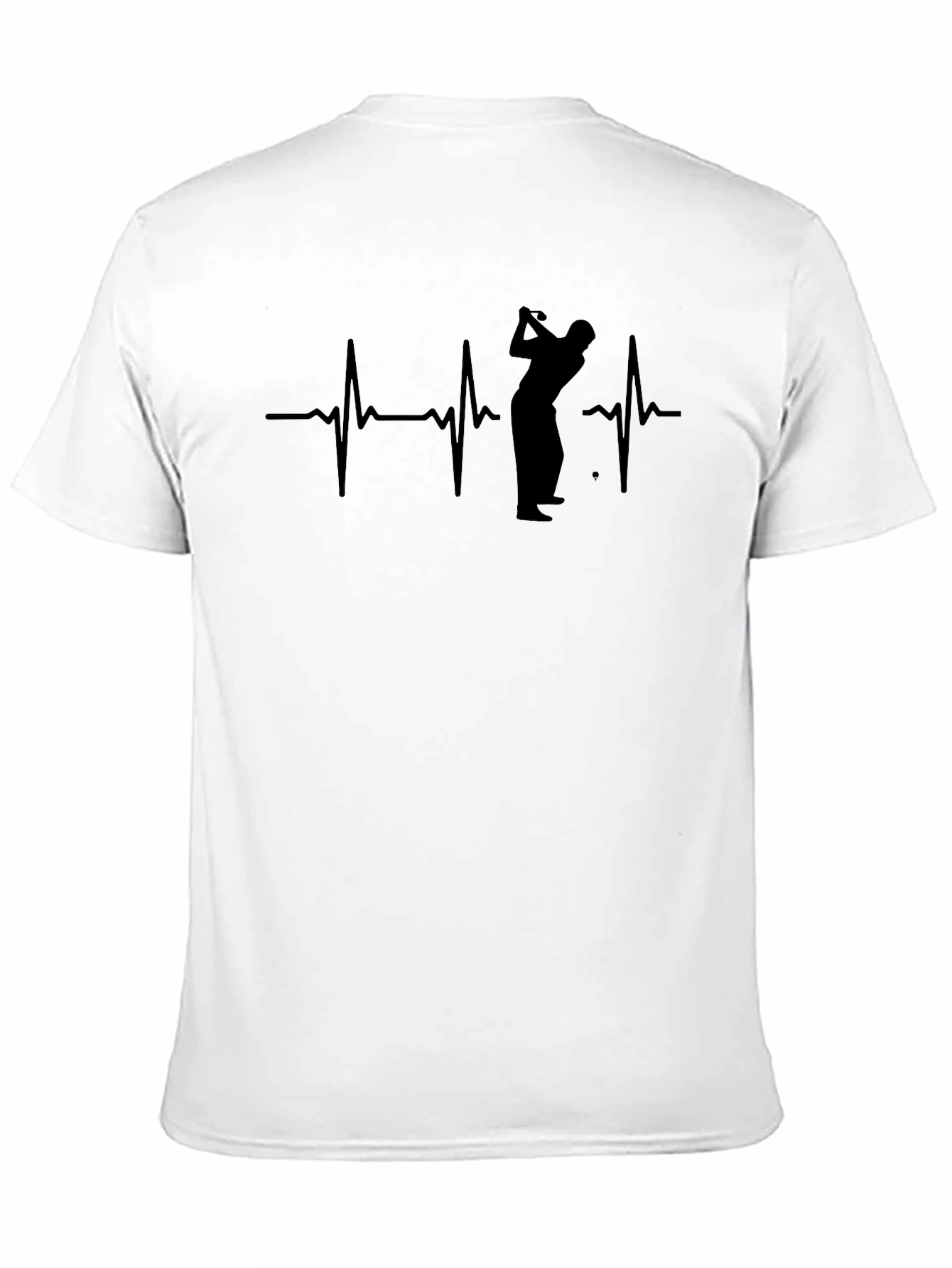 Golf Heartbeat T-Shirt - Golfer Gift
