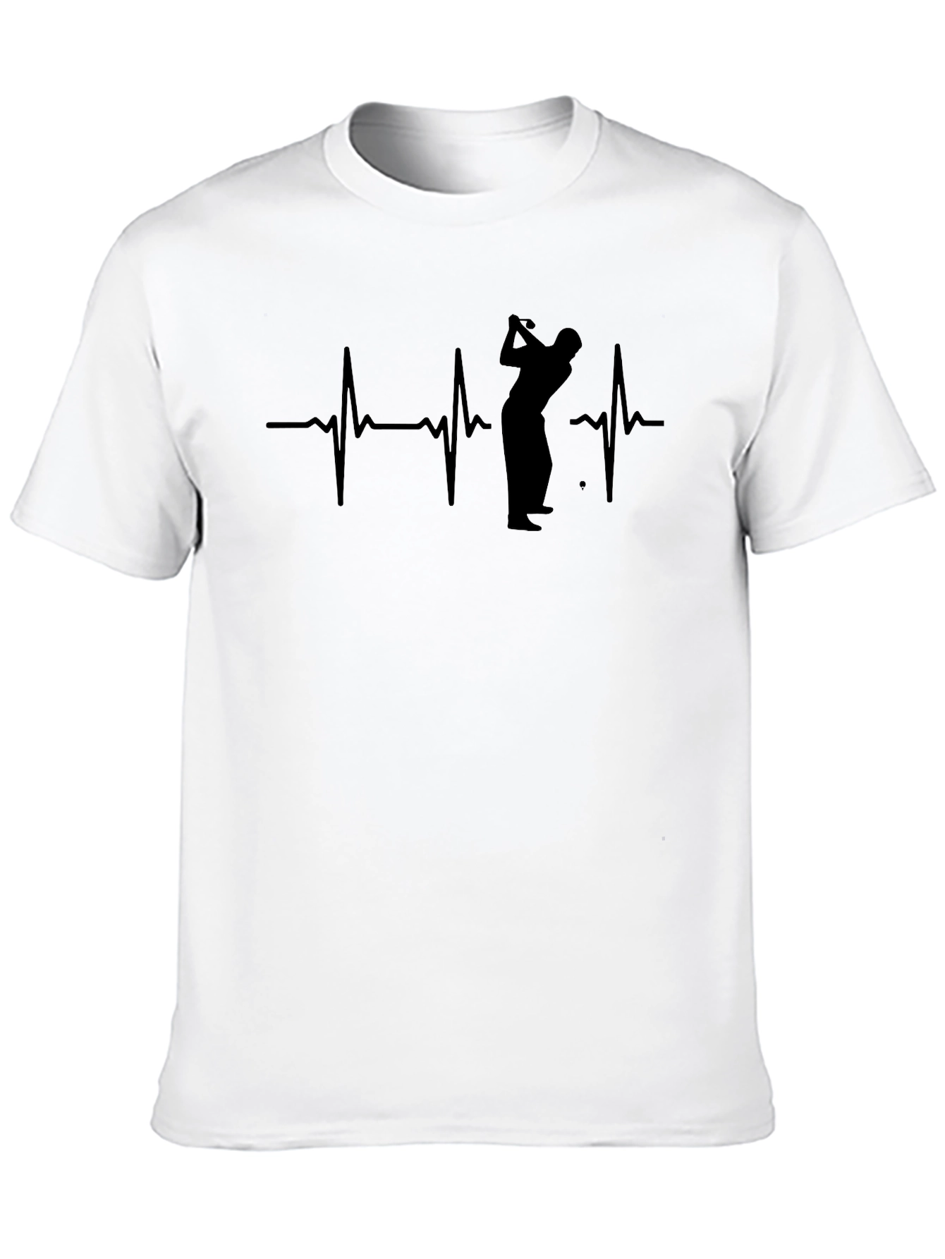 Golf Heartbeat T-Shirt - Golfer Gift