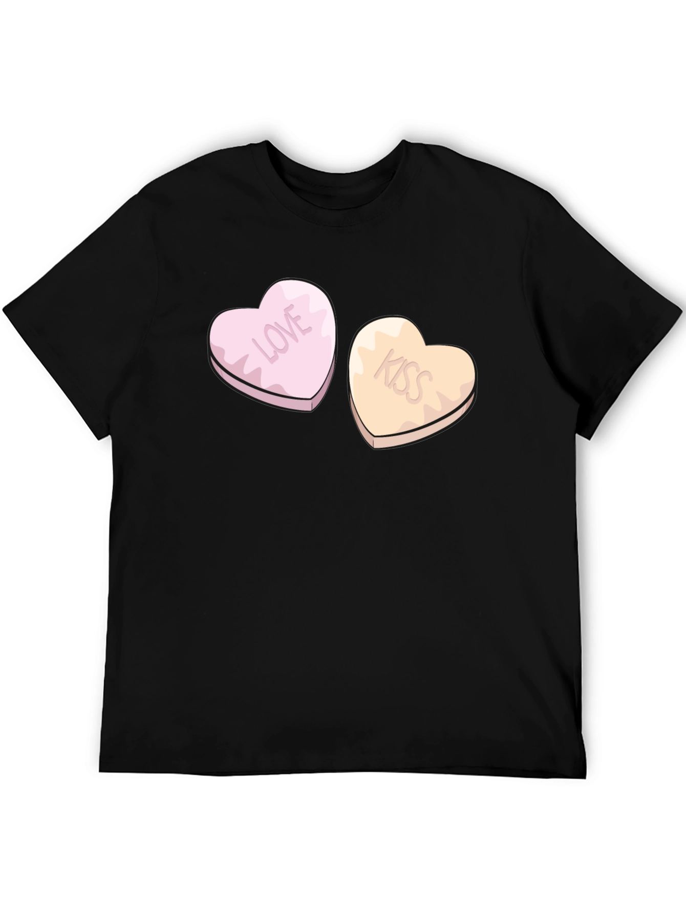 Love & Kiss Heart Candy Graphic Tee