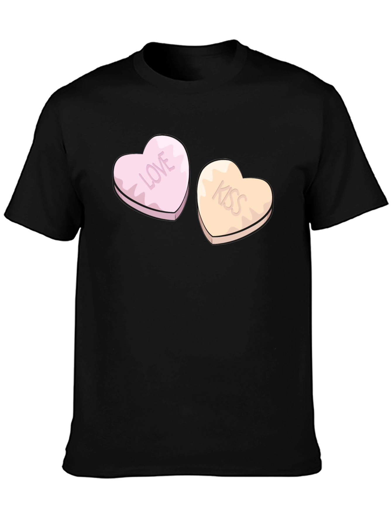 Love & Kiss Heart Candy Graphic Tee