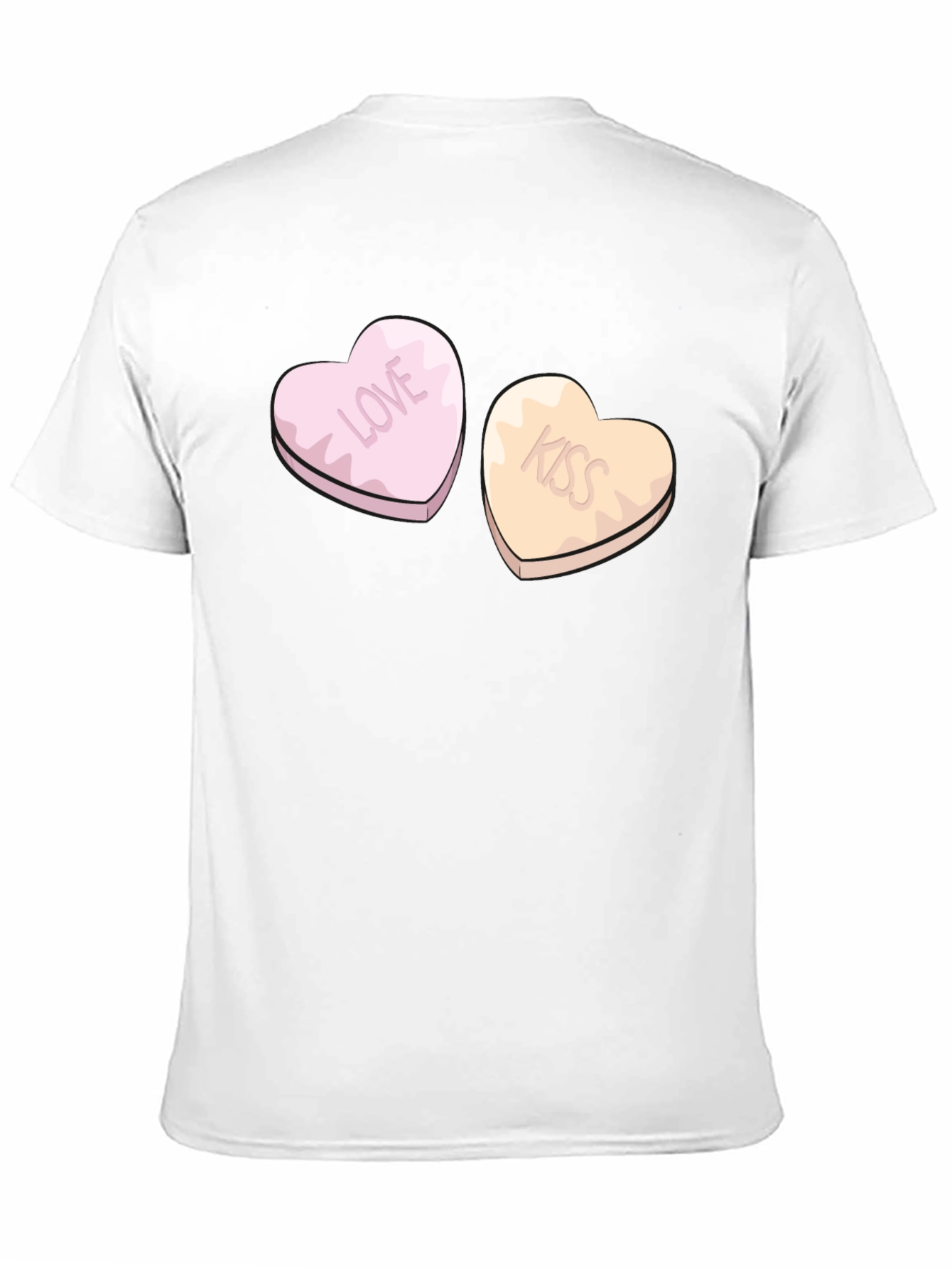 Love & Kiss Heart Candy Graphic Tee