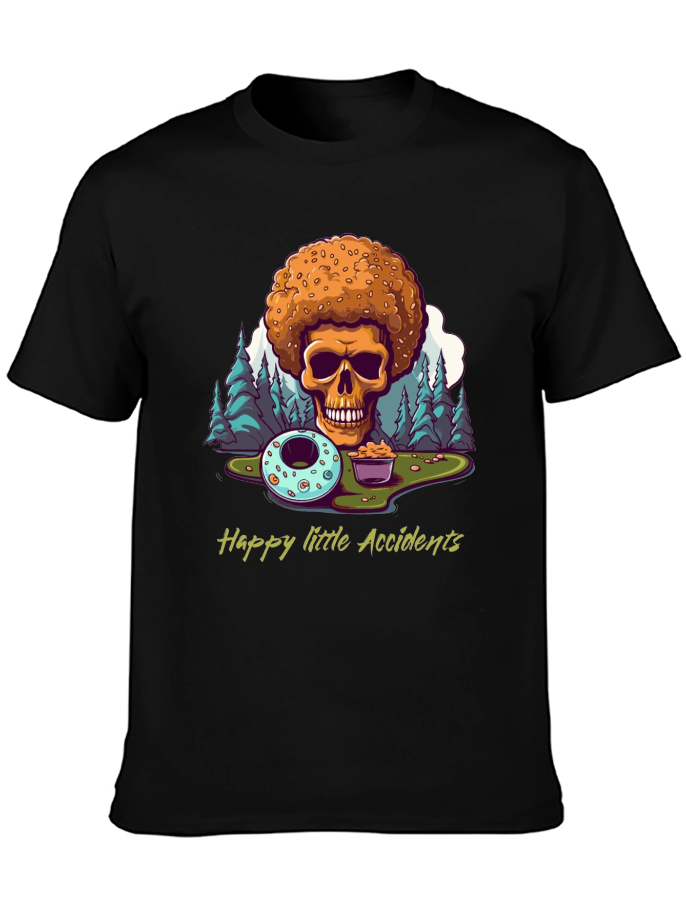 Happy Accidents T-Shirt: Donut Skull