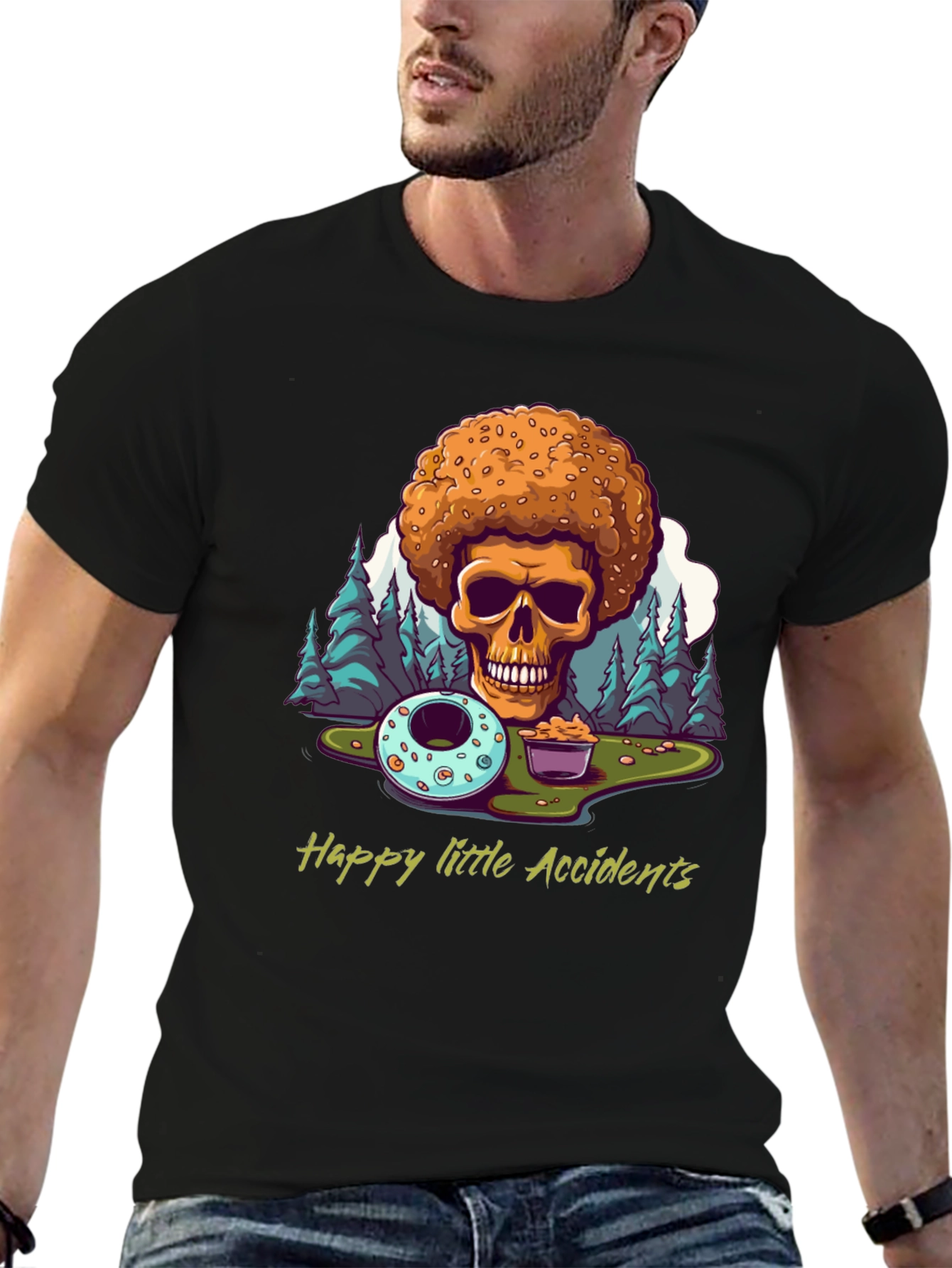Happy Accidents T-Shirt: Donut Skull