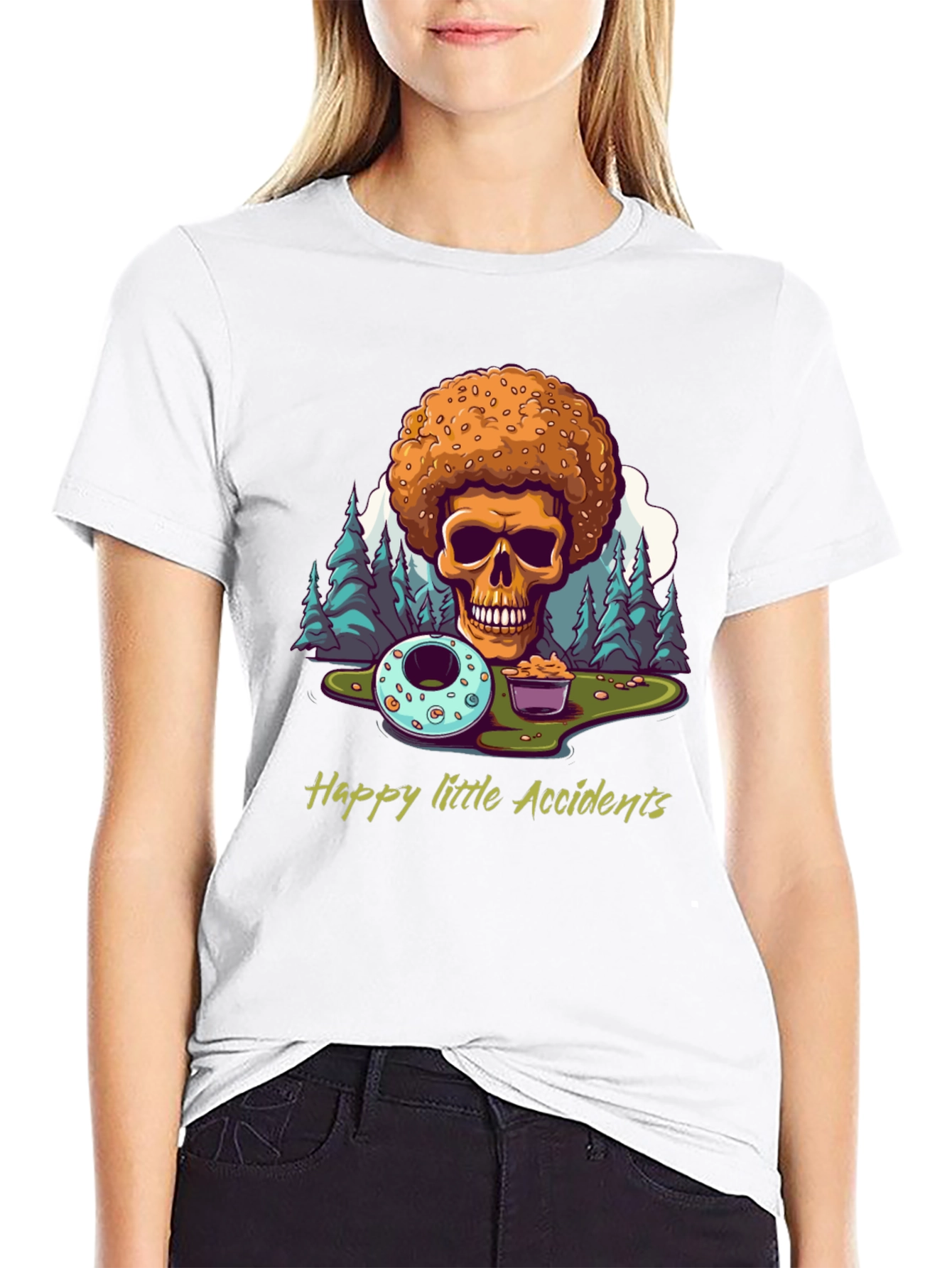 Happy Accidents T-Shirt: Donut Skull